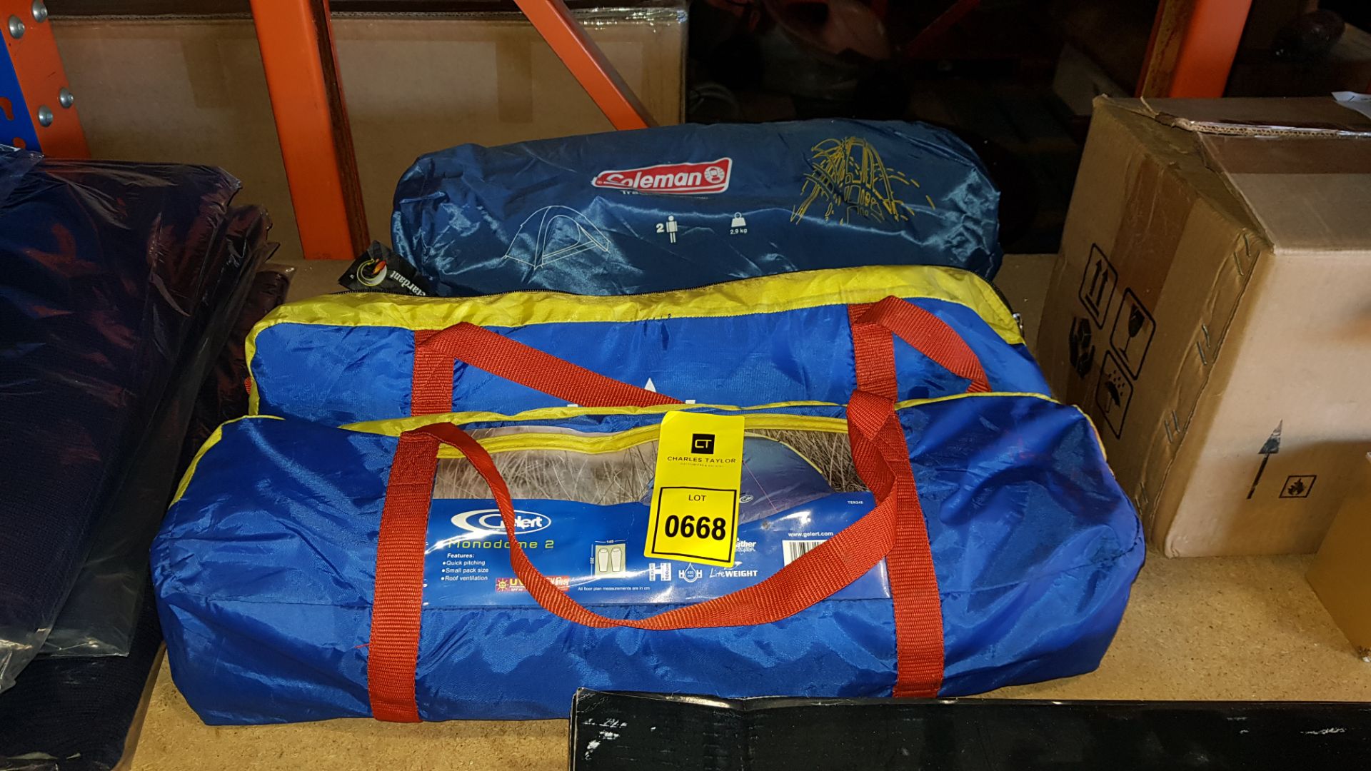 3 X TENTS - COLEMAN AND GELERT 2 MAN TENTS