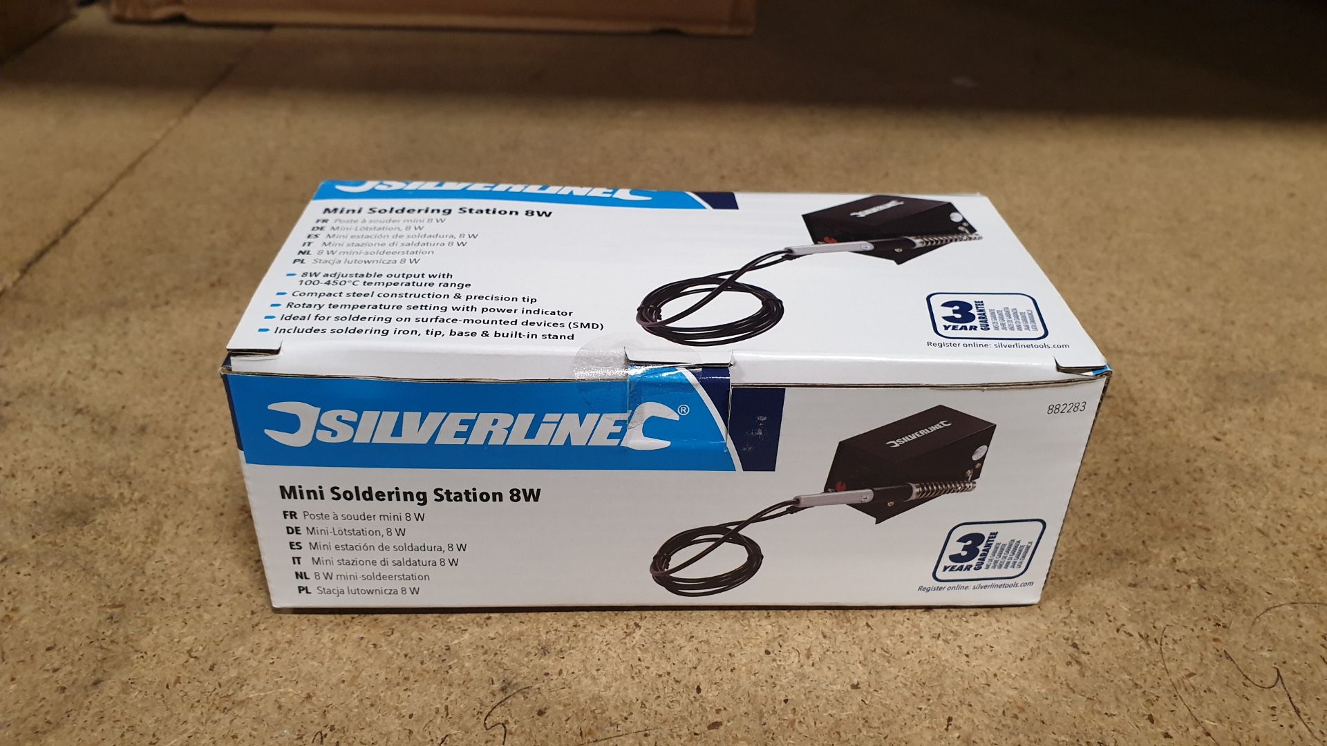 20 X BRAND NEW SILVERLINE MINI SOLDERING STATIONS 8W (PROD CODE 882283) - RRP £19.26 EACH (EXC