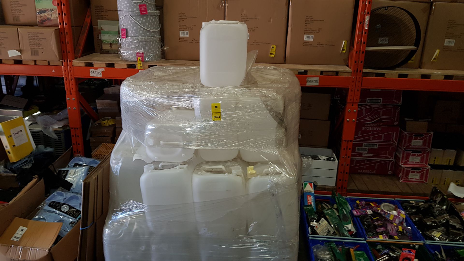 FULL PALLET OF 20 LITRE WATER BUCKETS NOTE- NO LIDS