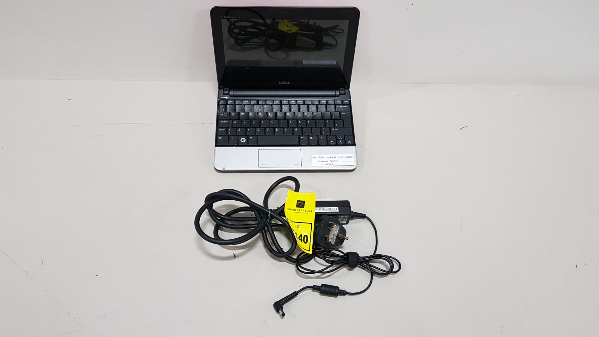 PINIC DELL INSPIRON 1010 LAPTOP WINDOWS VISTA - WITH CHARGER
