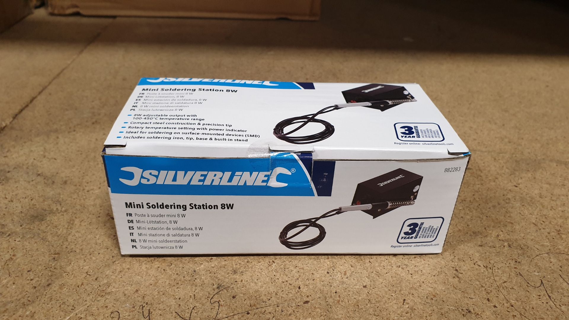 20 X BRAND NEW SILVERLINE MINI SOLDERING STATIONS 8W (PROD CODE 882283) - RRP £19.26 EACH (EXC