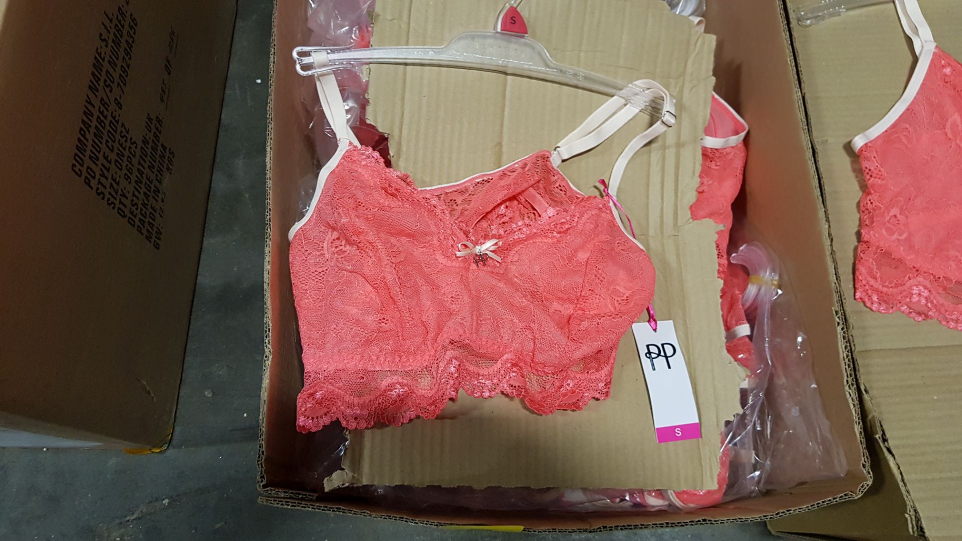 60 X BRAND NEW PRETTY POLLY CORAL BRALETTES SIZE SMALL