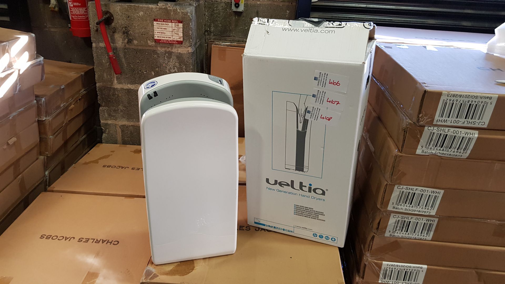 BRAND NEW VELTIA NEW GENERATION HAND DRYERS (HIGH SPEED HAND DRYERS) - IN 1 BOX