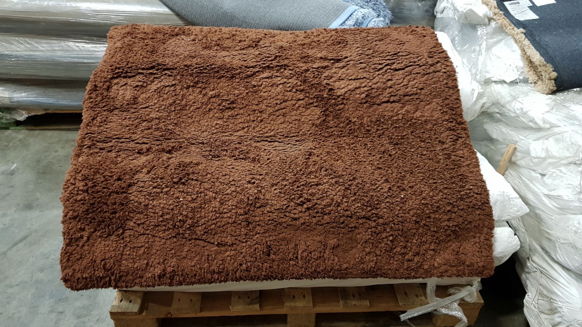 5 X BRAND NEW CHOCOLATE CLOUD SOFT SHAGGY RUG 120 X 170 CM