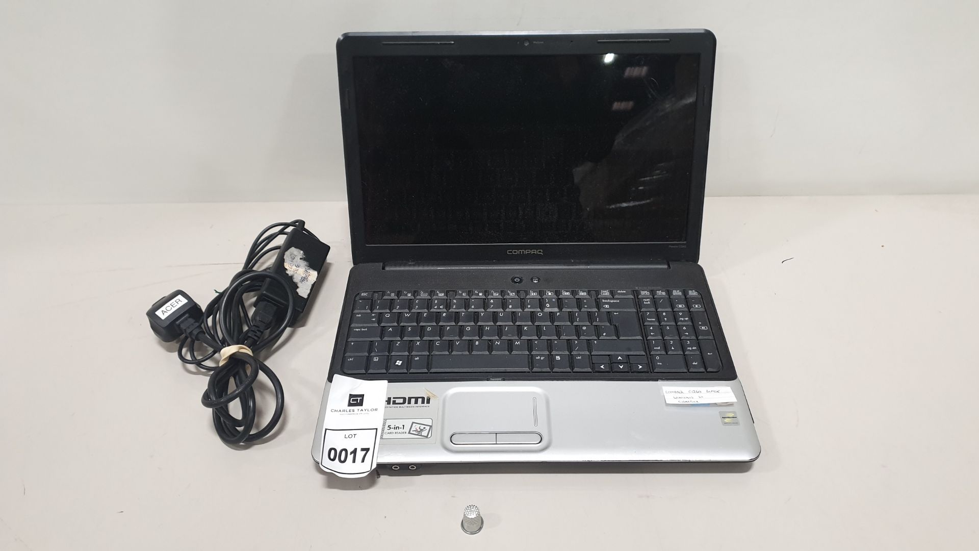 COMPAQ CQ60 LAPTOP WINDOWS 10 INCLUDES CHARGER