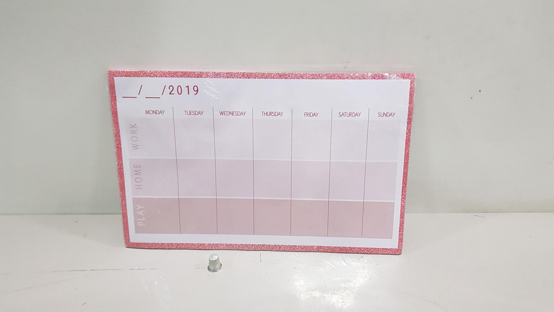 960 X BRAND NEW SGM DAILY PLANNER (PLAY / WORK / HOME) DATED 2019 (NOT DATED OR NUMBERED SO CAN BE