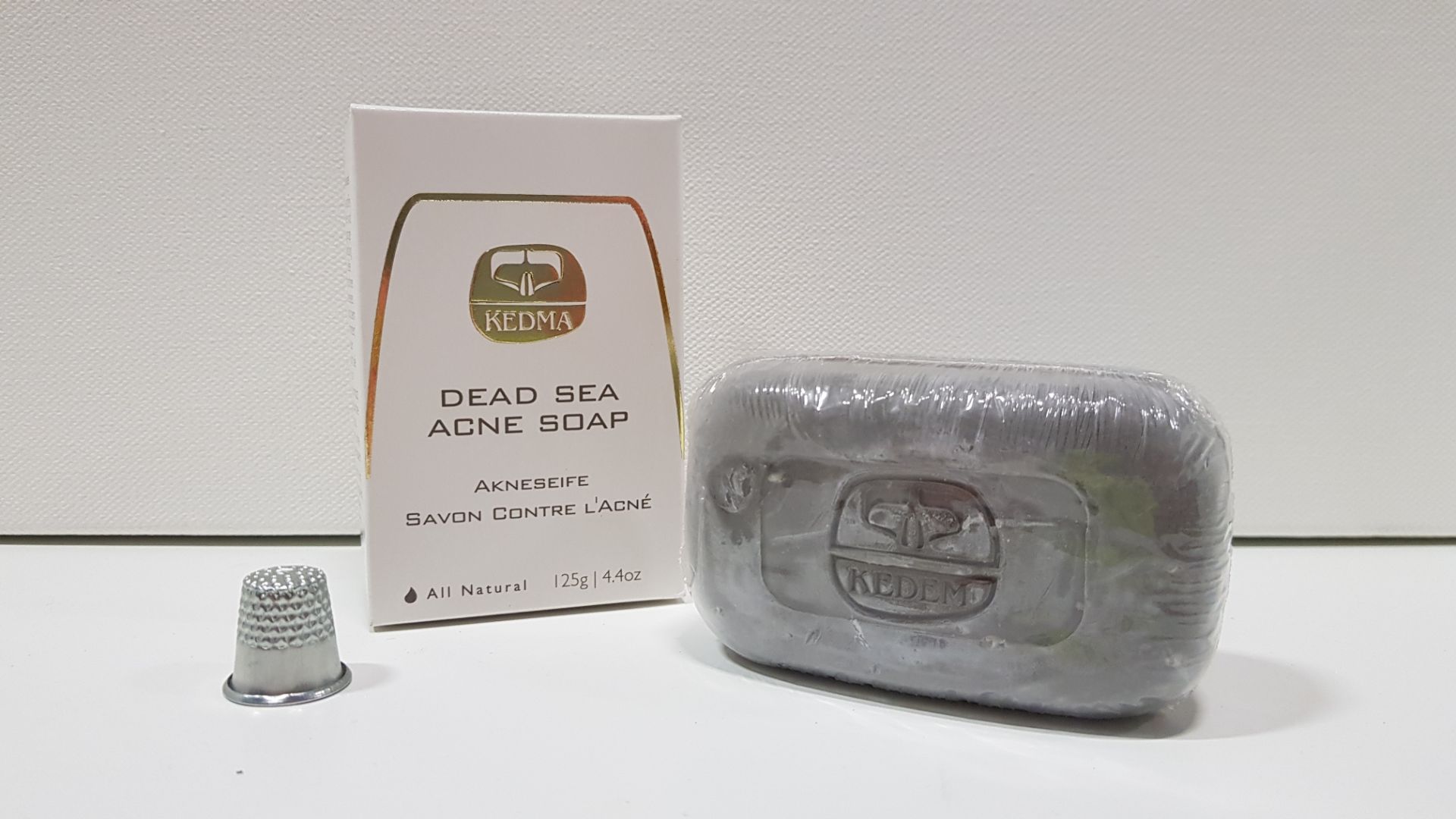 25 X BRAND NEW KEDMA 125G DEAD SEA ACNE SOAP - (PICK LOOSE) EXP 15/07/2018 TRRP $748.75