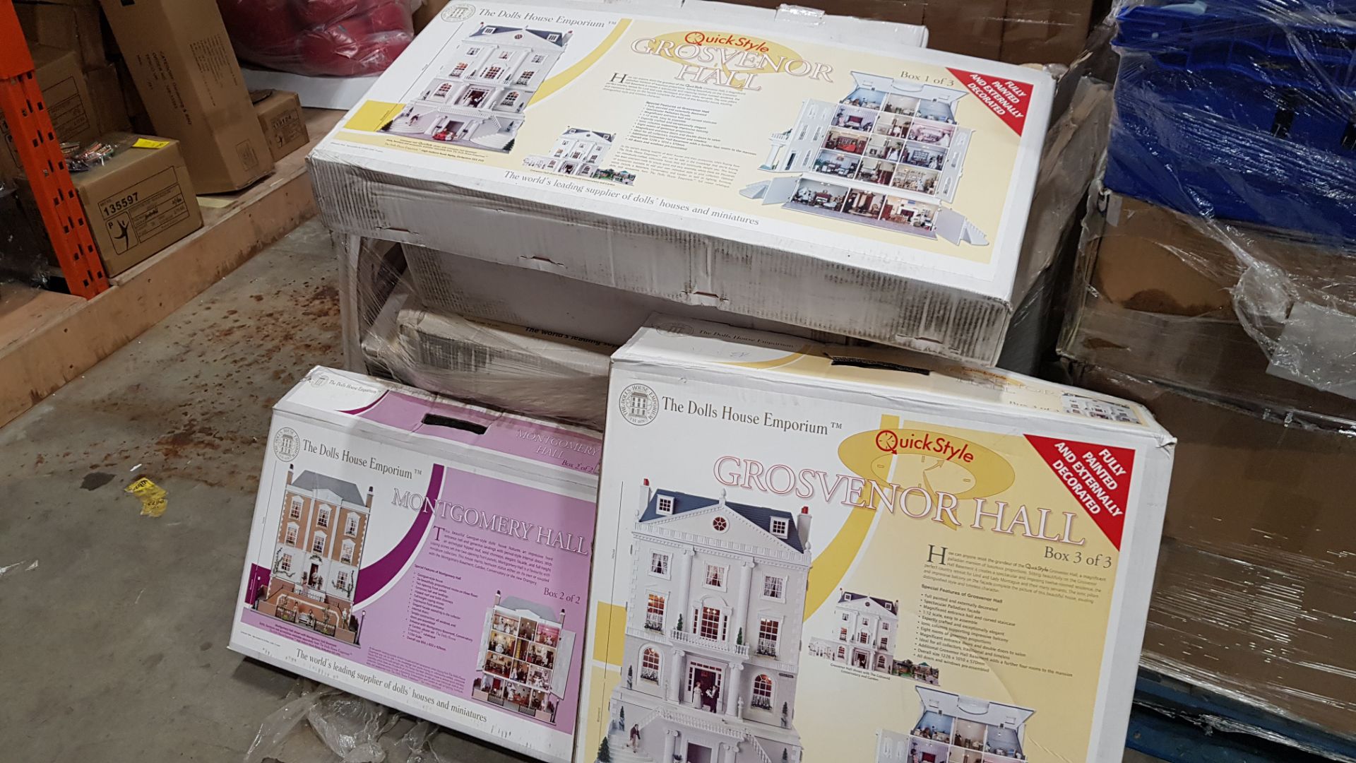 8 X THE QUICKSTYLES THE DOLLS HOUSE EMPORIUM- PLEASE NOTE PARTS AND BOXES ARE DAMAGED