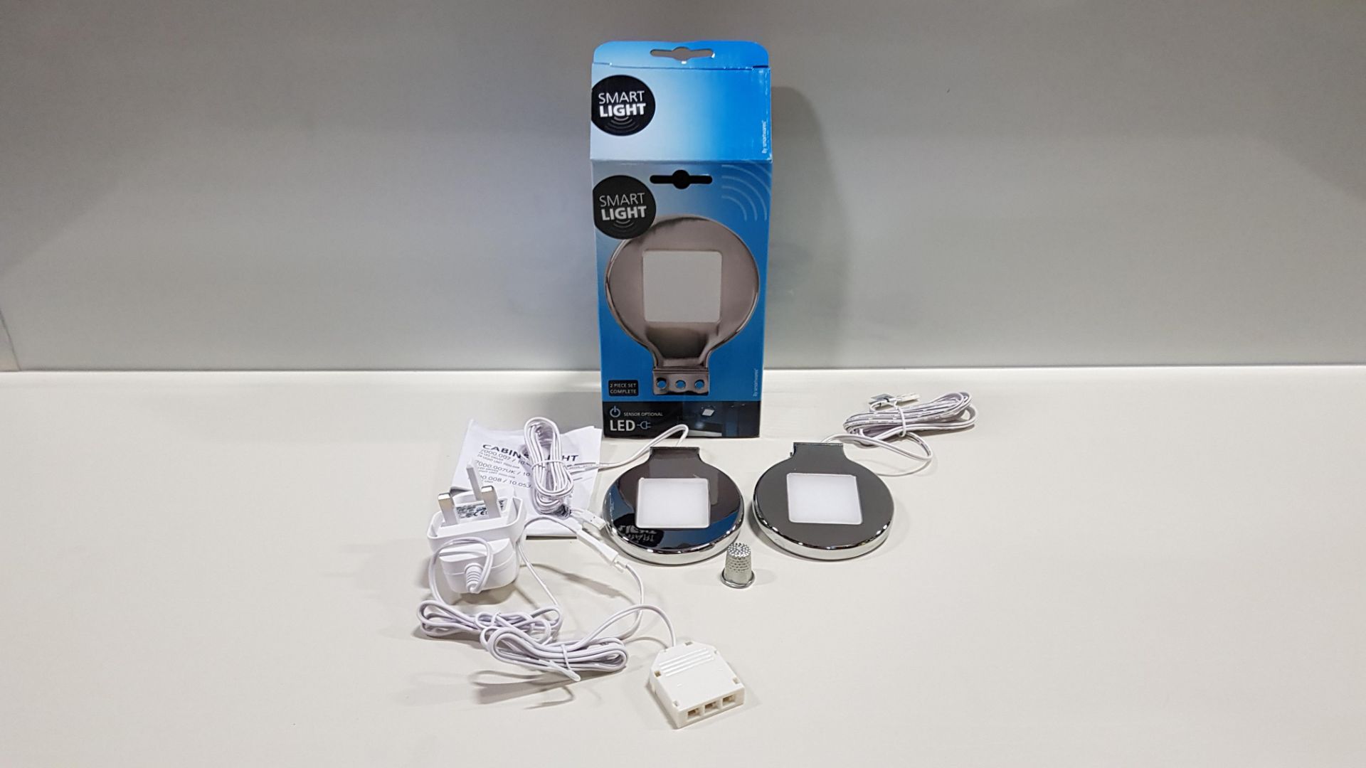 24 X BRAND NEW BOXED SMARTWARES SENSOR OPTIONAL LED OVER CABINET LIGHT - RANEX PROD CODE 10.900.