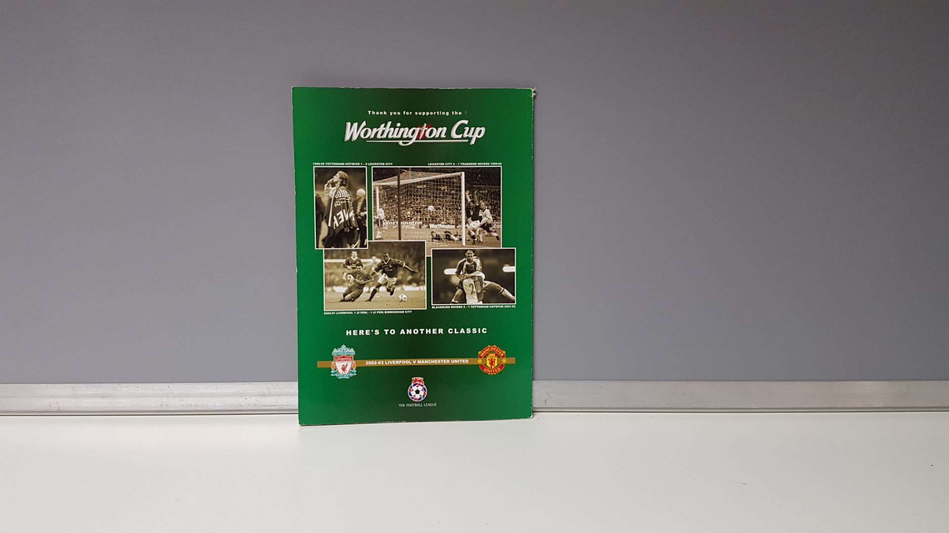 1 X OFFICIAL MATCHDAY PROGRAMME FOR THE WORTHINGTON CUP FINAL HELD AT THE MILLENIUM STADIUM ON THE - Image 2 of 2