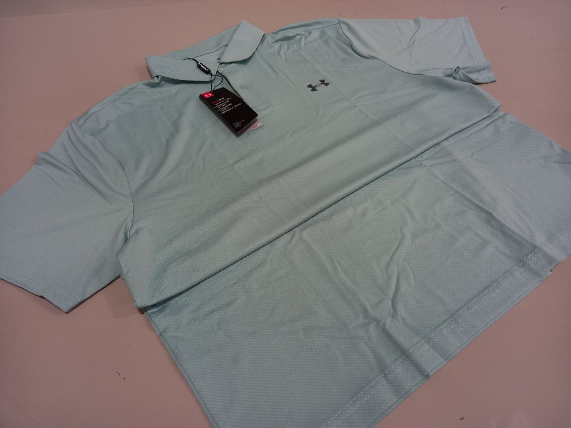 15 X BRAND NEW UNDER ARMOUR BAGGED PERFORM POLO SHIRT (VARIOUS SIZES M - 2XL) TOTAL RRP £524.85 (
