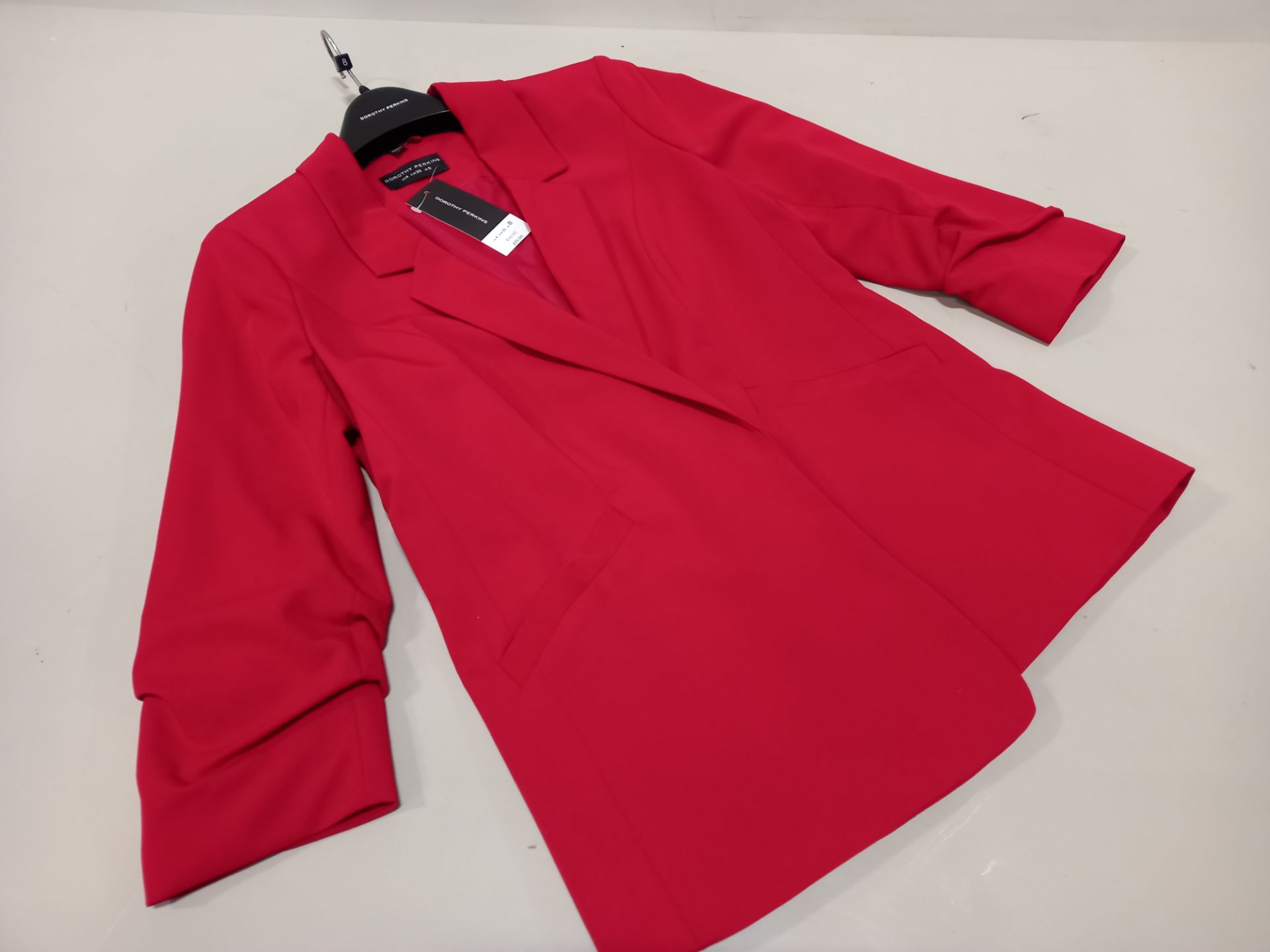 20 X DOROTHY PERKINS WOMEN'S RED JACKETS 3/4 LENGTH SLEEVES - SIZES 14s & 12s WITH TAGS - PICK LOOSE