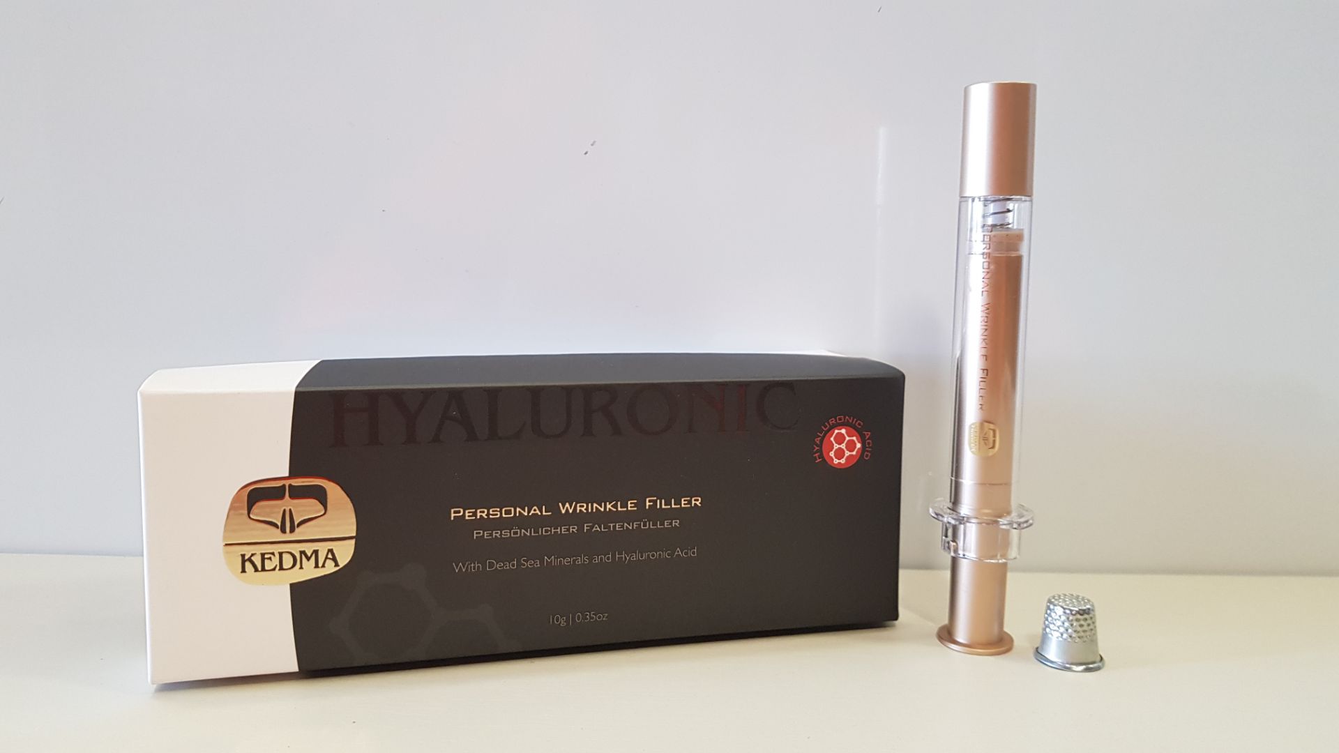 3 X BRAND NEW BOXED KEDMA HYALURONIC PERSONAL WRINKLE FILLER WITH DEAD SEA MINERALS AND HYALURONIC