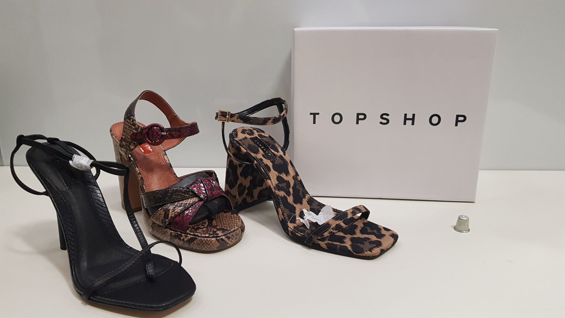 15 X BRAND NEW TOPSHOES SHOES - 8 X BRAND NEW ROCCO TRUE LEOPARD UK SIZE 8, 5 X BRAND NEW TOPSHOP