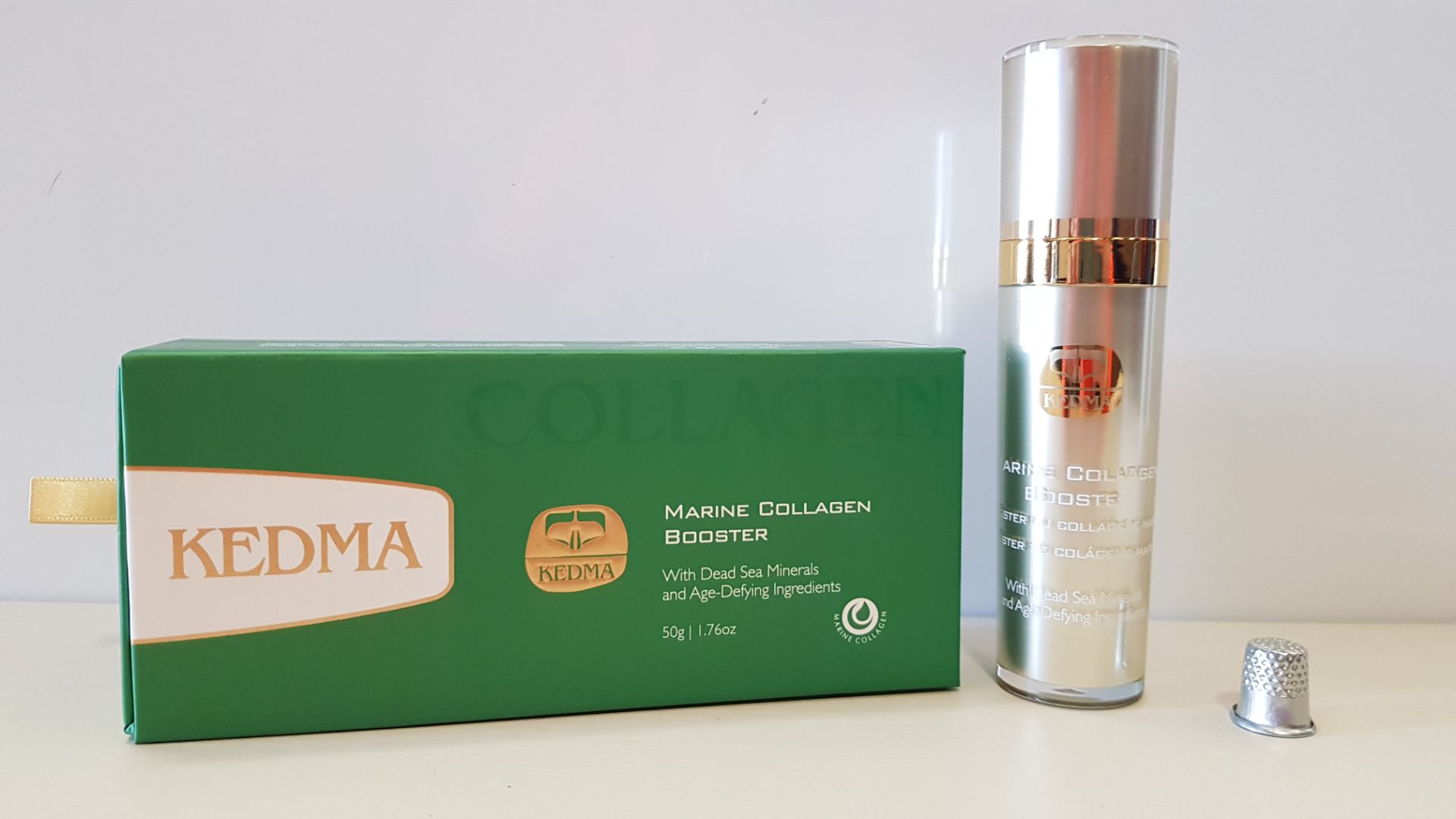 3 X BRAND NEW BOXED KEDMA MARINE COLLAGEN BOOSTER WITH DEAD SEA MINERALS AND AGE-DEFYING INGREDIENTS