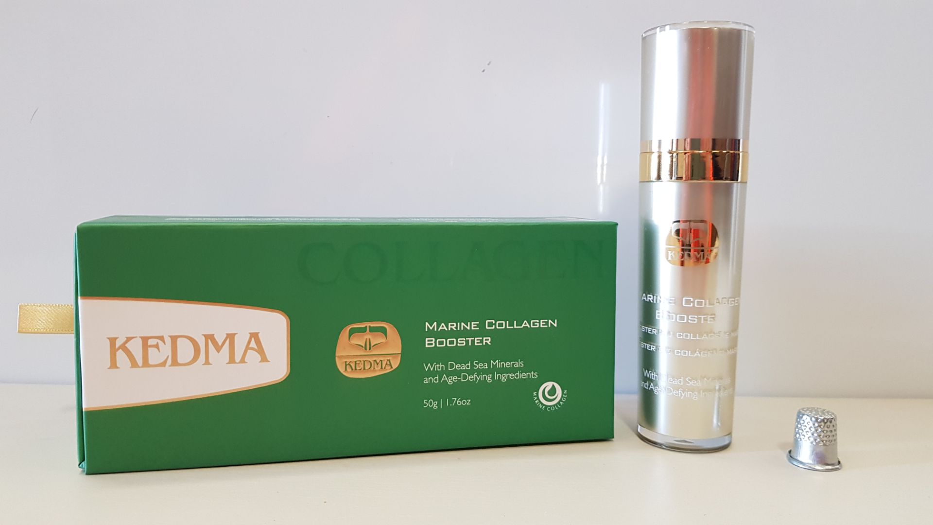 3 X BRAND NEW BOXED KEDMA MARINE COLLAGEN BOOSTER WITH DEAD SEA MINERALS AND AGE-DEFYING INGREDIENTS