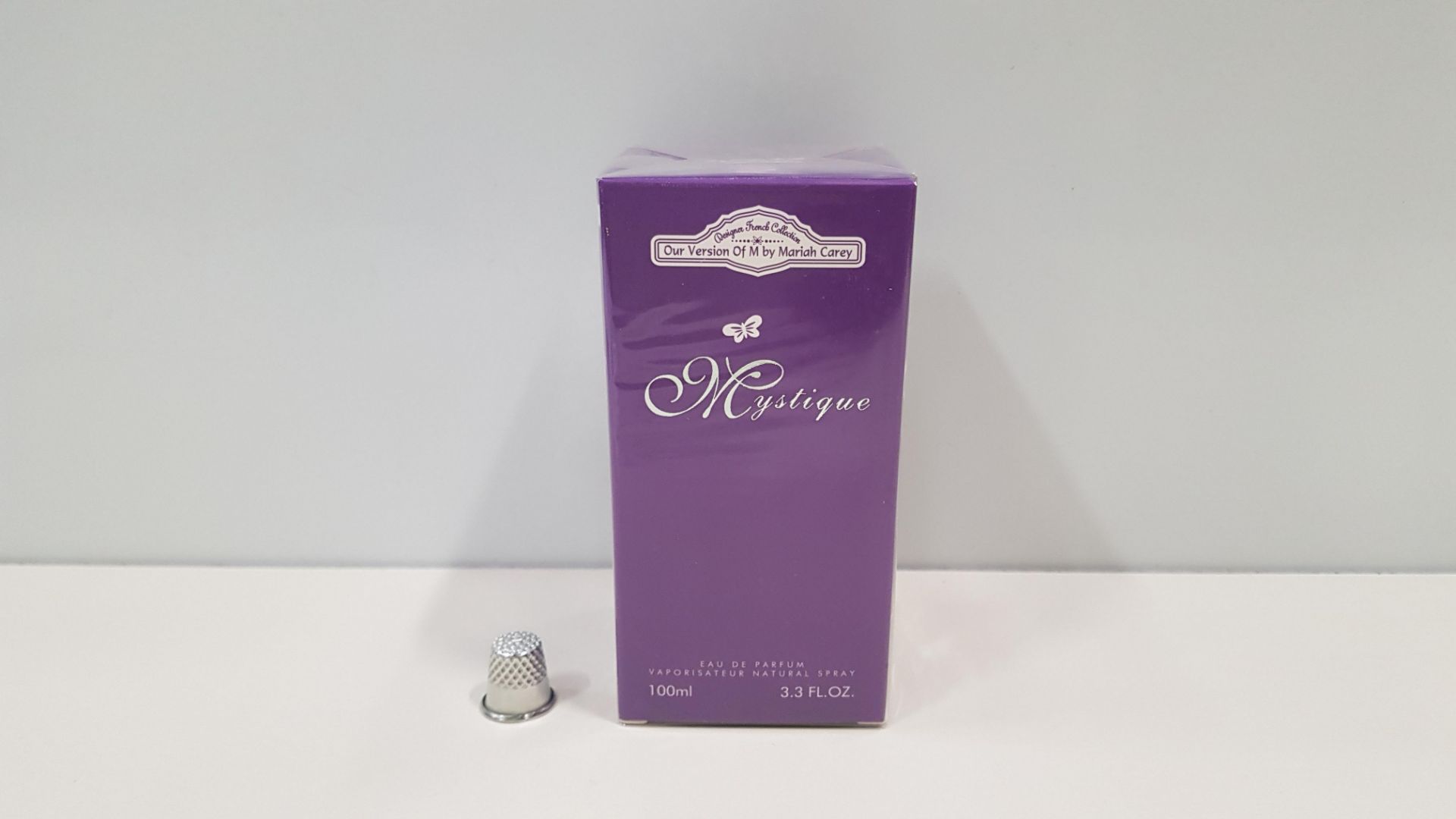 50 X BRAND NEW DESIGNER FRENCH COLLECTION MYSTIQUE EAU DE PERFUM 100ML 3.3FL.OZ. (IN ONE BOX AND 2