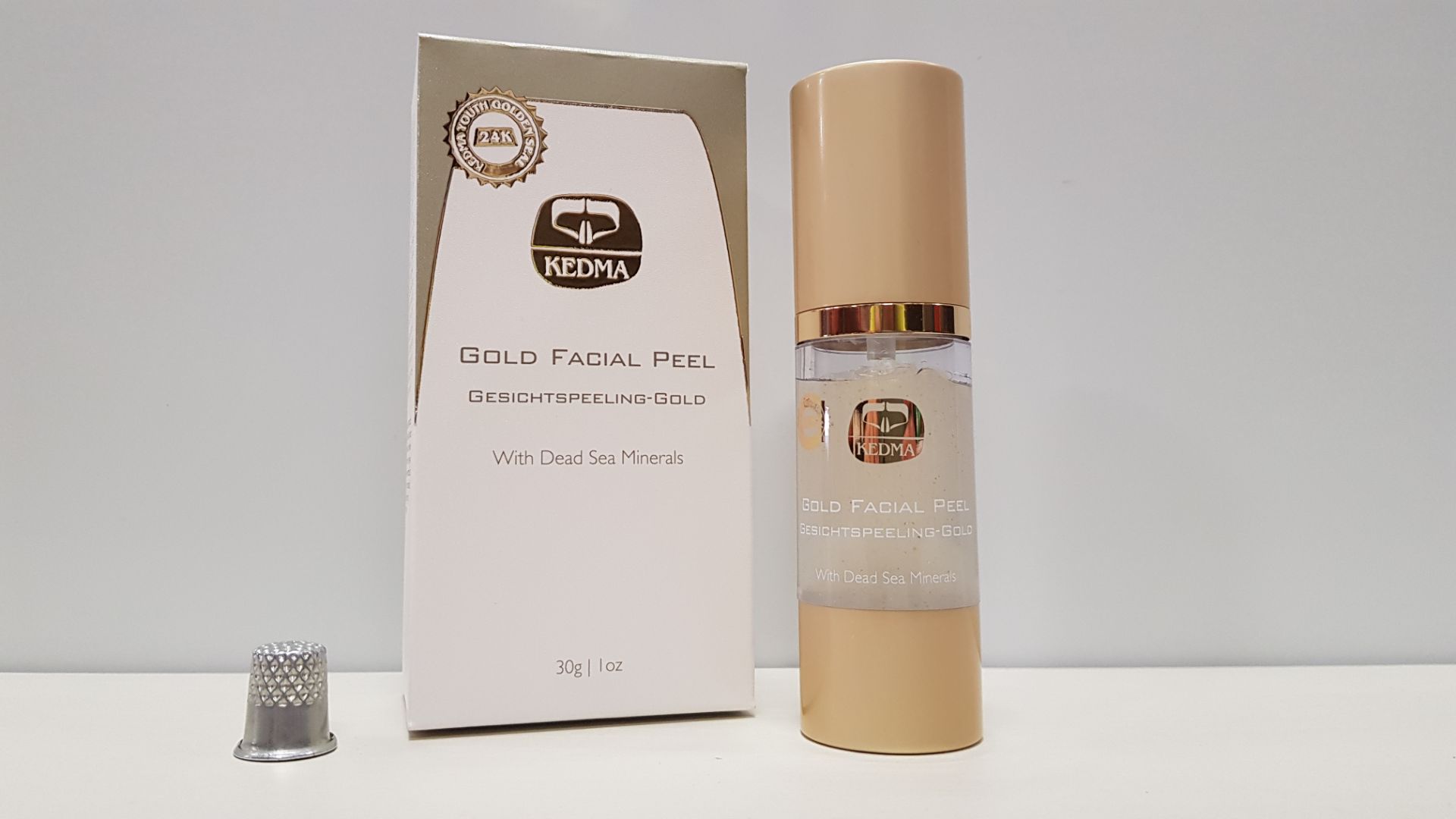 4 X BRAND NEW KEDMA 24K GOLD FACIAL PEEL WITH DEAD SEA MINERALS (30G) TOTAL RRP $1,599.80