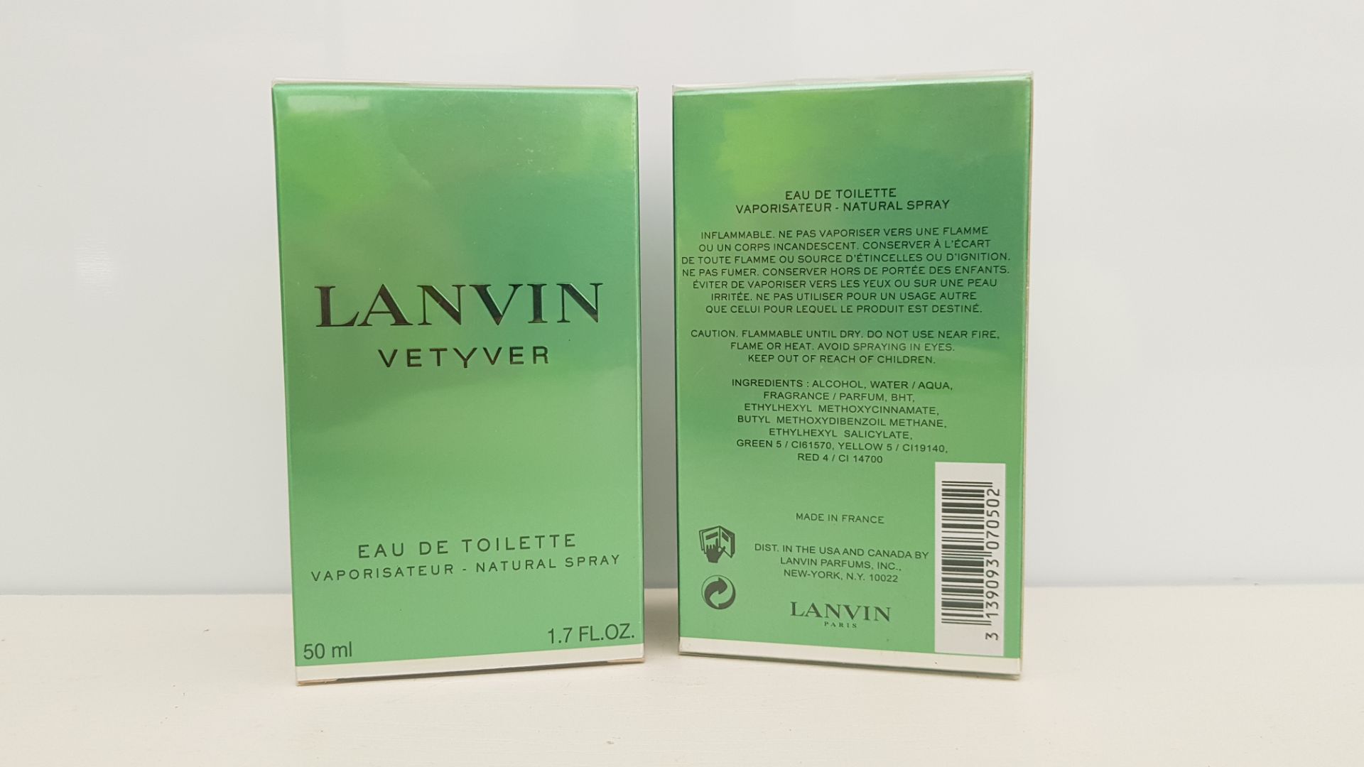 11 X BRAND NEW LANVIN VETYVER EAU DE TOILETTE (50ML)