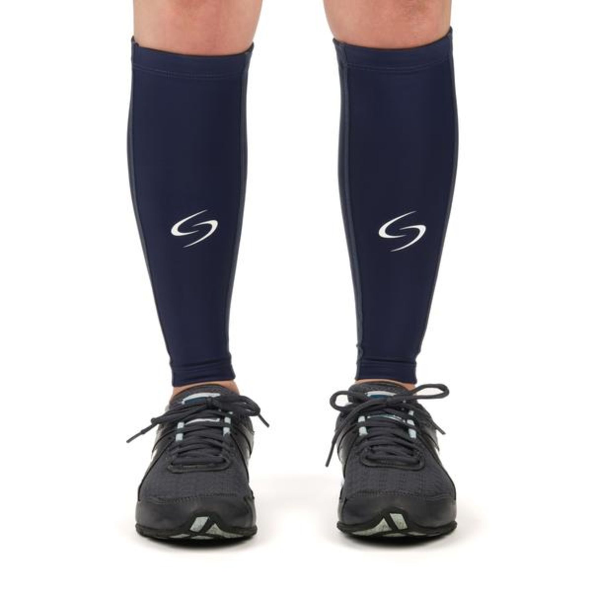 60 X BRAND NEW SHARWOOD SPORTS BRANDED PAIRS OF CALF COMPRESSION SLEEVES - BLUE - MEDIUM - (PICK