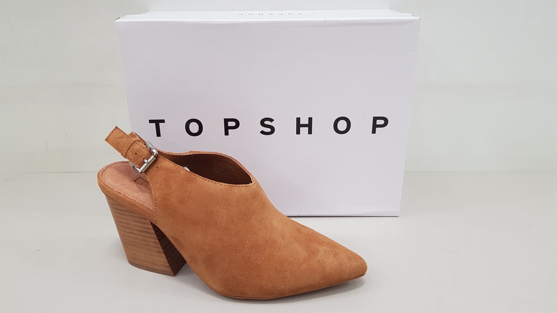 15 X BRAND NEW TOPSHOP GOJI TAN WEDGED HEELED SHOES UK SIZE 2, 3 AND 9 RRP £46.00 (TOTAL RRP £690.