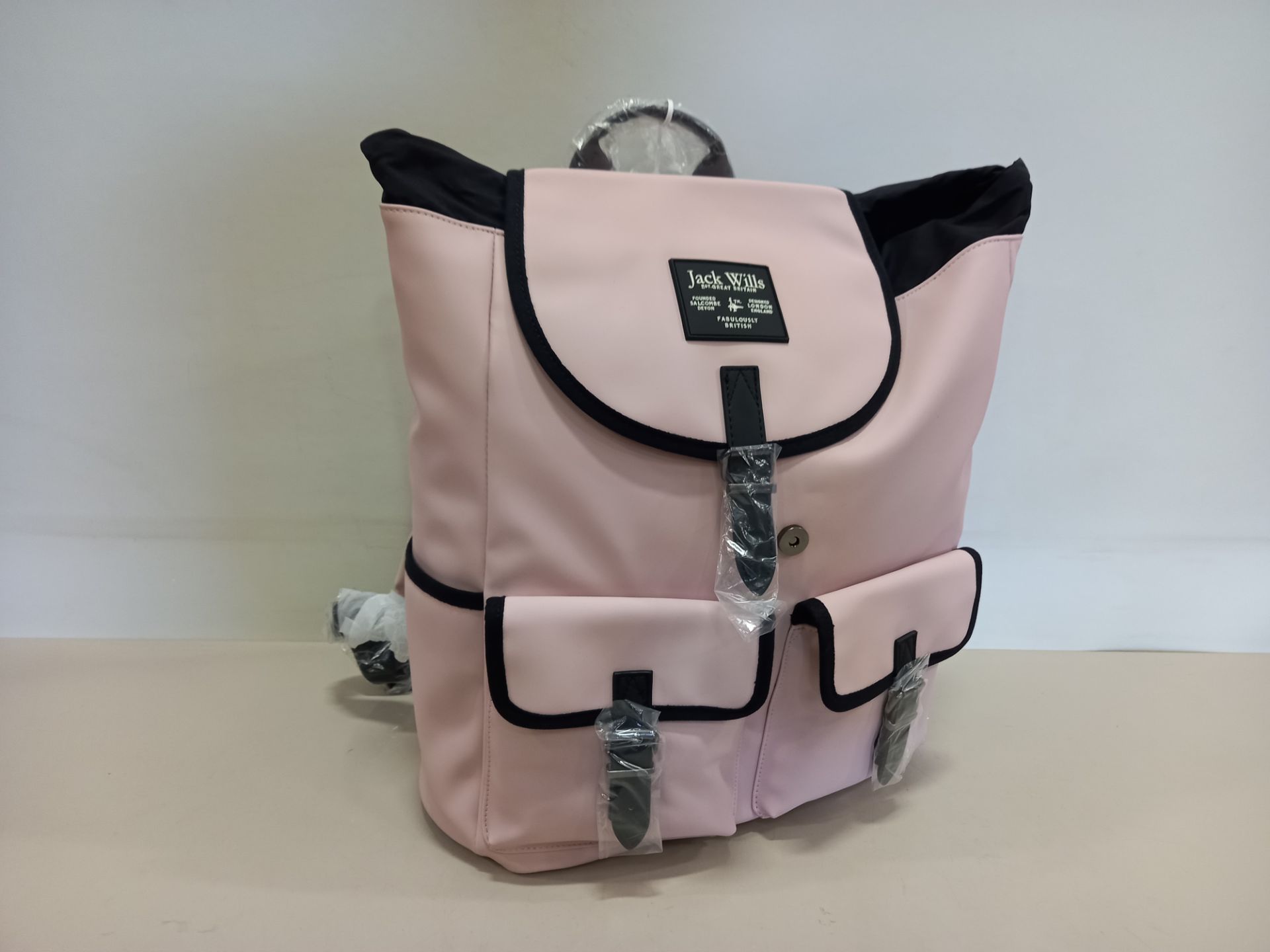 7 X BRAND NEW JACK WILLS BERESFORD CARGO BACKPACKS IN PINK WITH SWING TICKETS RRP £59.95 EACH