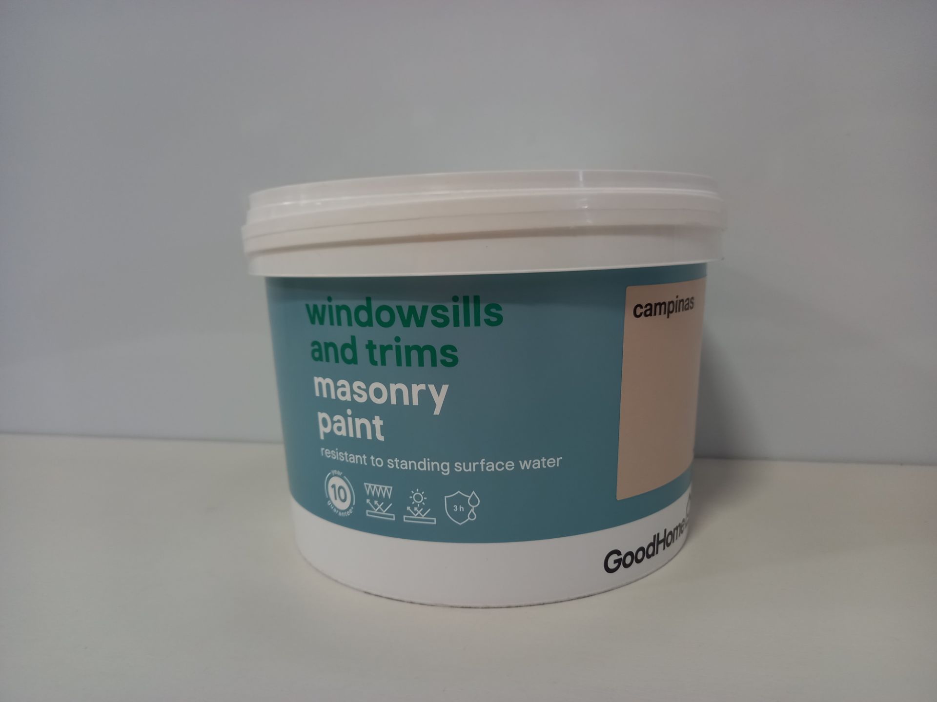 30 X BRAND NEW GOODHOME 2.5L WINDOWSILLS AND TRIMS MASONRY PAINT (COLOUR CAMPINAS) - PICK LOOSE