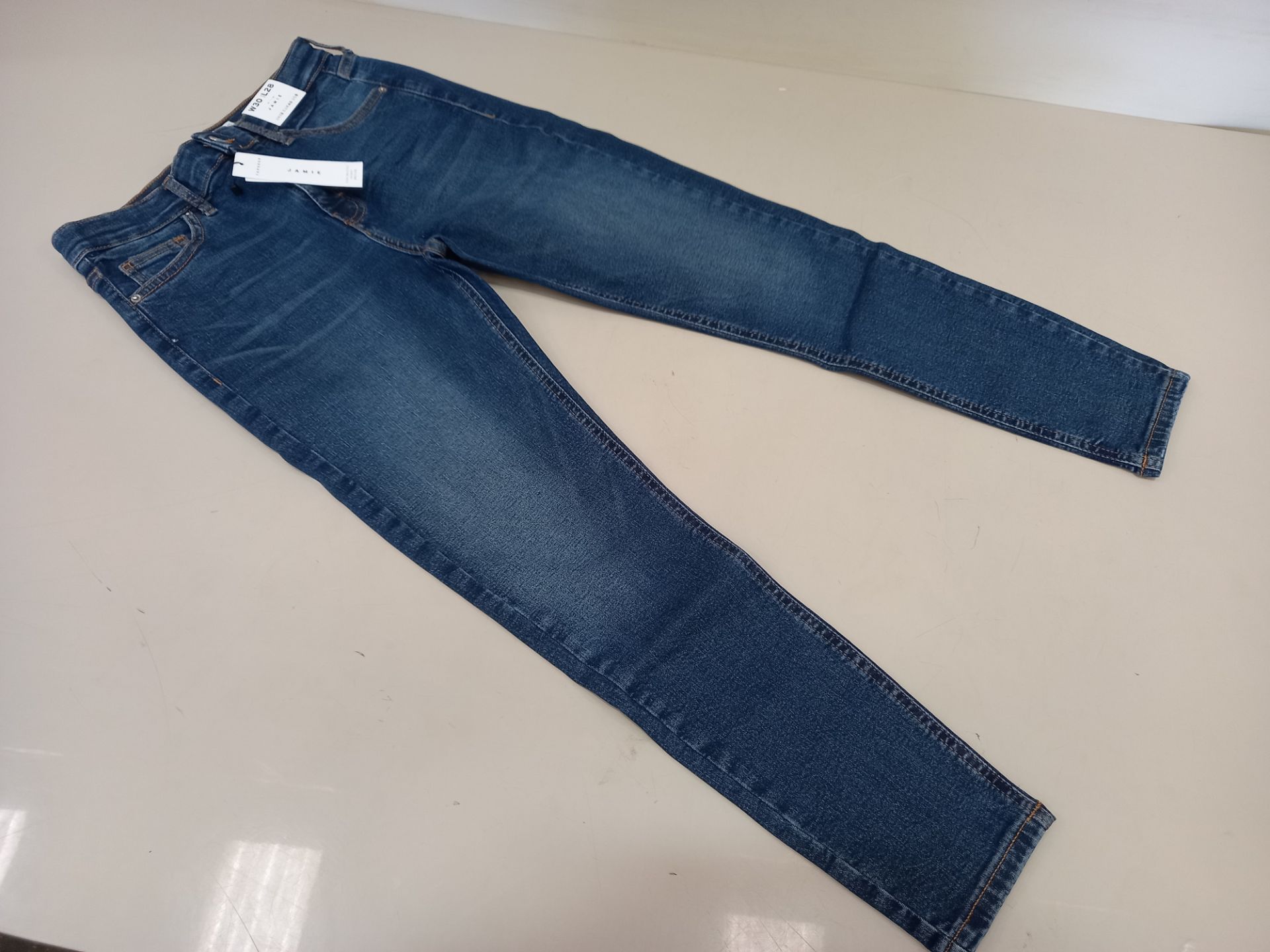 10 X BRAND NEW TOPSHOP JAMIE HIGH WAISTED SKINNY PETITE JEANS UK SIZE 12 RRP £40.00 (TOTAL RRP £