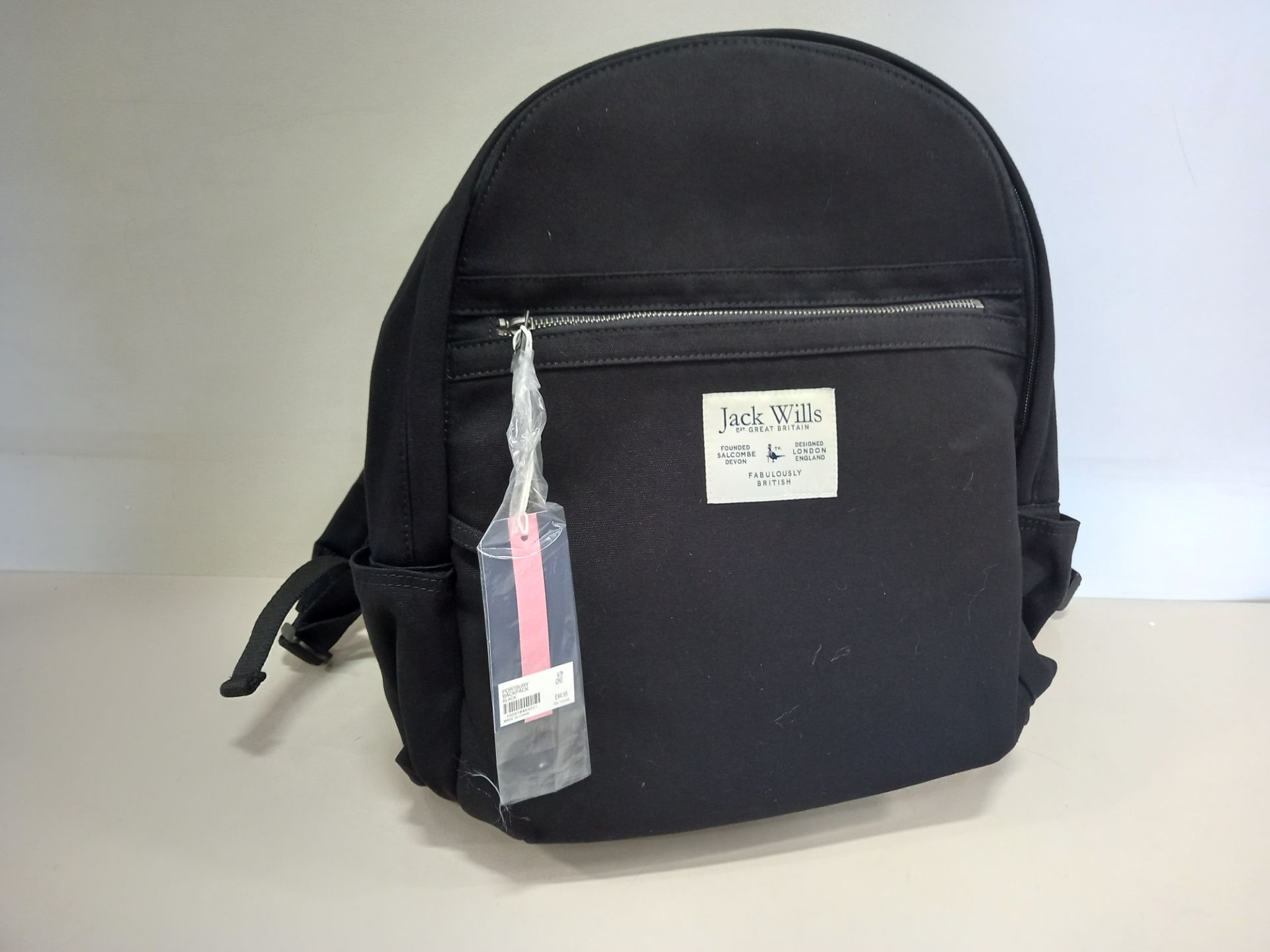 12 X BRAND NEW JACK WILLS PORTBURY BACKPACKS IN BLACK WITH SWING TICKETS RRP £44.95 EACH TOTAL £