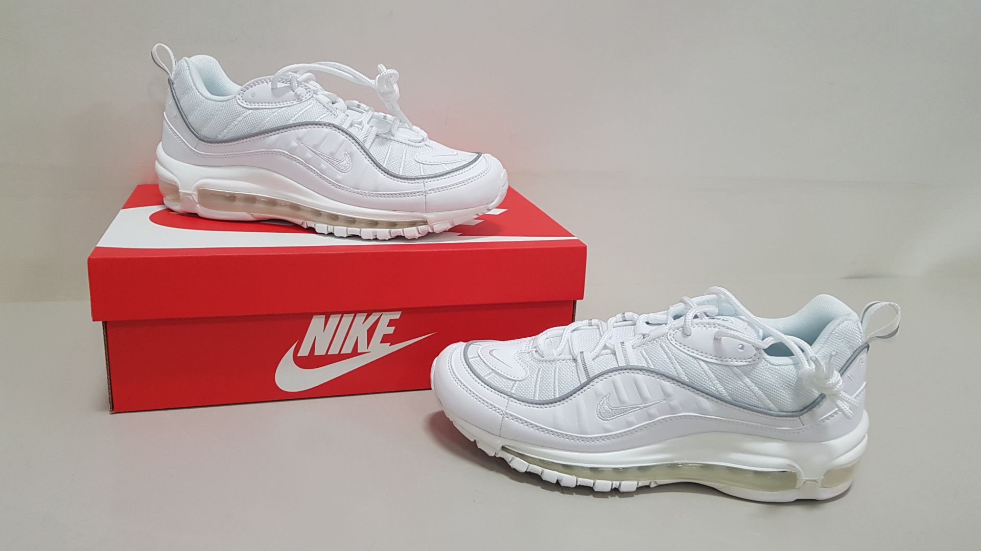 5 X BRAND NEW WOMENS WHITE NIKE AIR MAX 98S ITEM CODE - PAFCM PAUHA UK SIZE 6