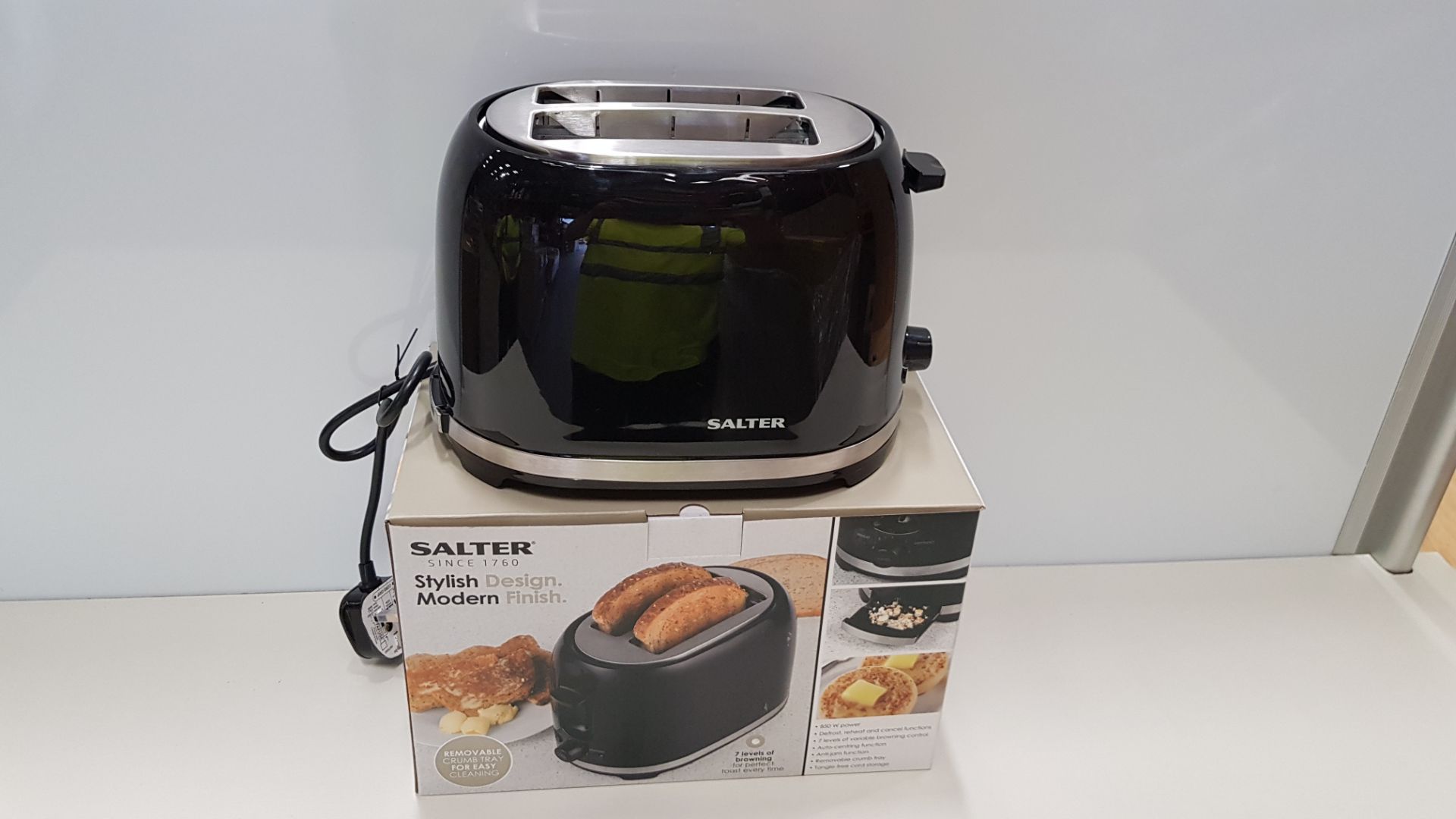 12 X BRAND NEW BOXED SALTER DECO 2-SLICE TOASTER (7 LEVELS OF BROWNING) - IN 2 BOXES