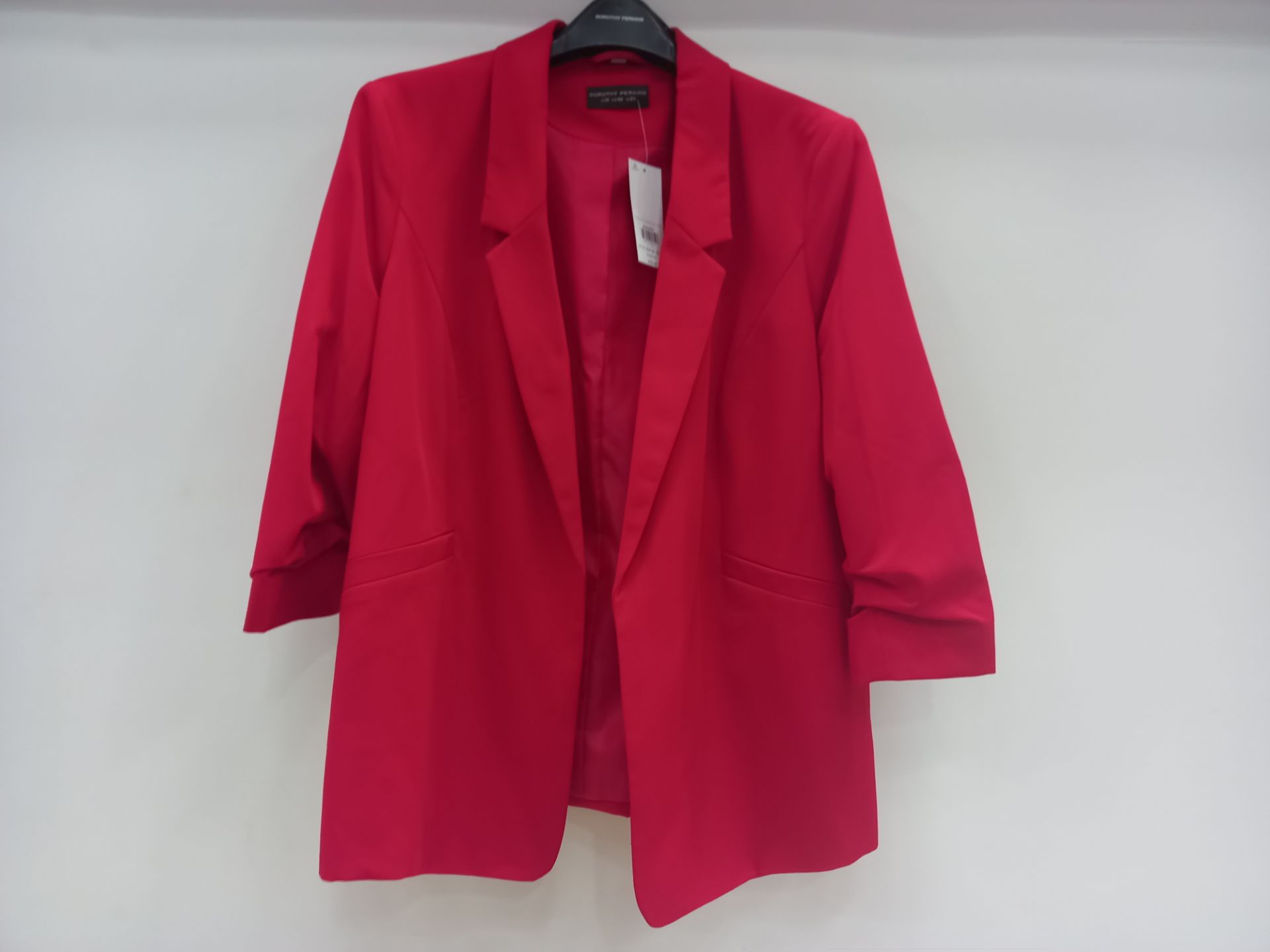 10 X BRAND NEW DOROTHY PERKINS WOMENS RED BLAZERS IN SIZES 14, 16, 20 AND 22 RRP £35.00 (TOTAL RRP