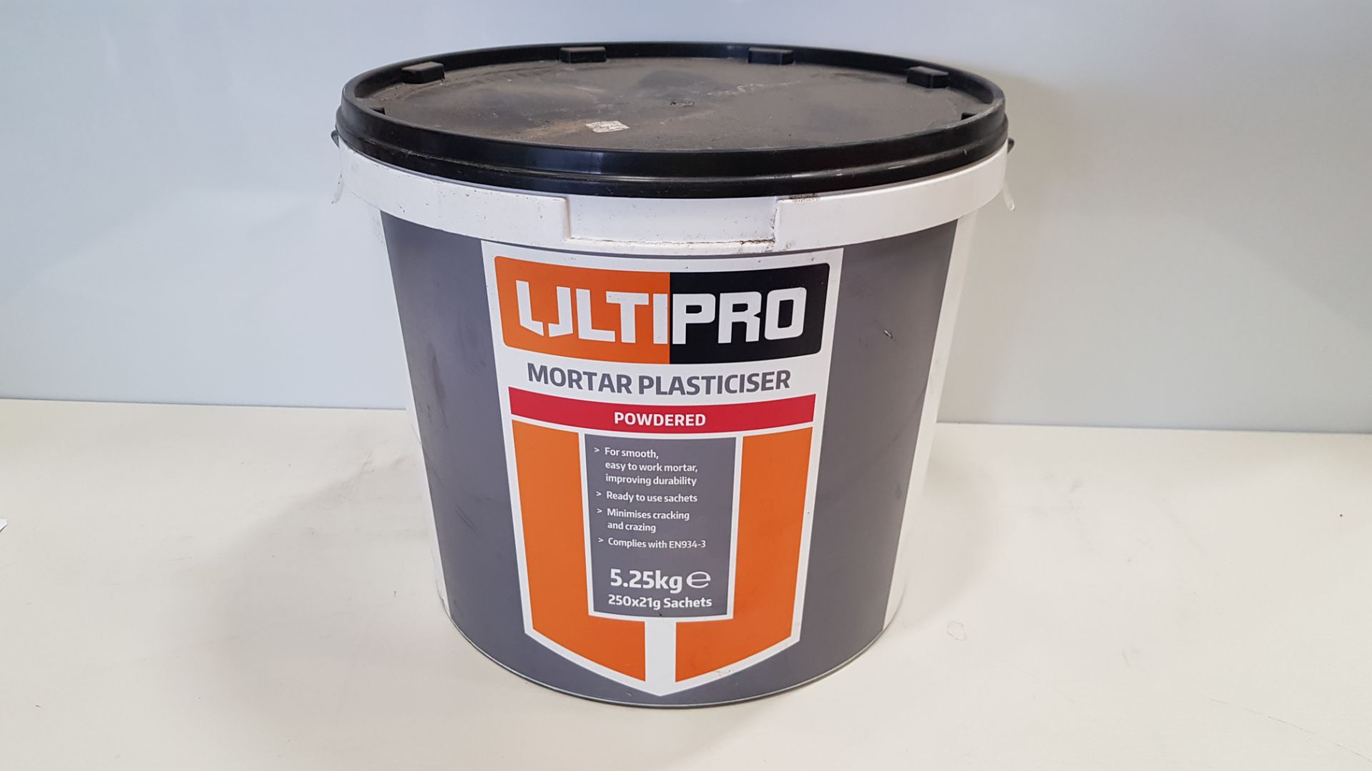 12 X BRAND NEW ULTIPRO 5.25KG POWDERED MORTAR PLASTICISER (250 X 21G SACHETS) - PICK LOOSE