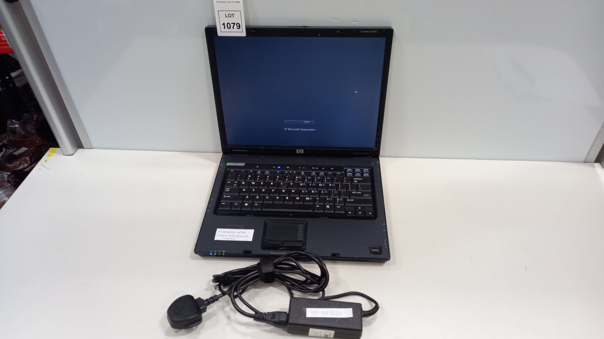 HP NX6320 LAPTOP WINDOWS VISTA BUSINESS - WITH CHARGER