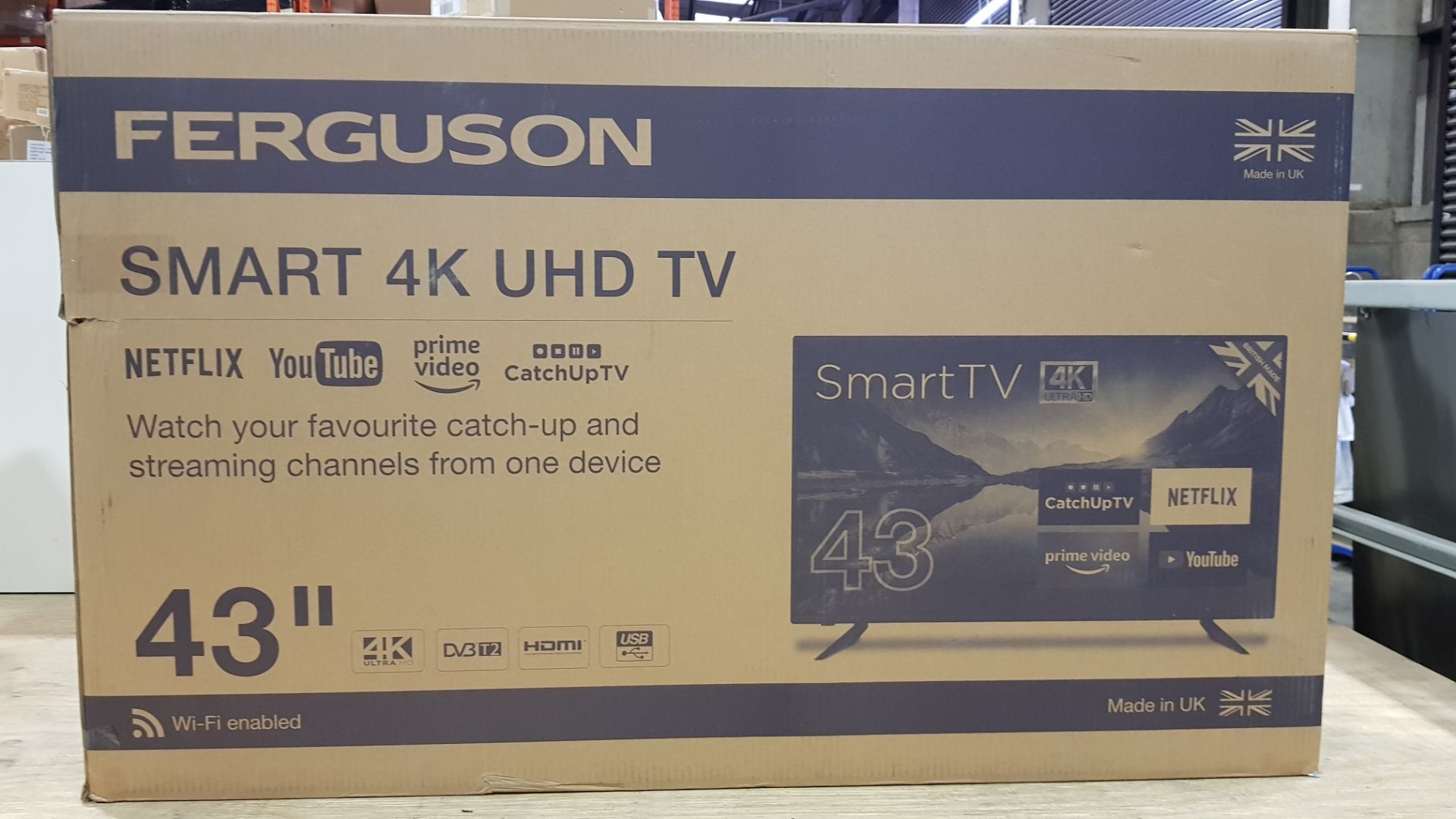 BRAND NEW FERGUSON 43 SMART 4K UHD TV