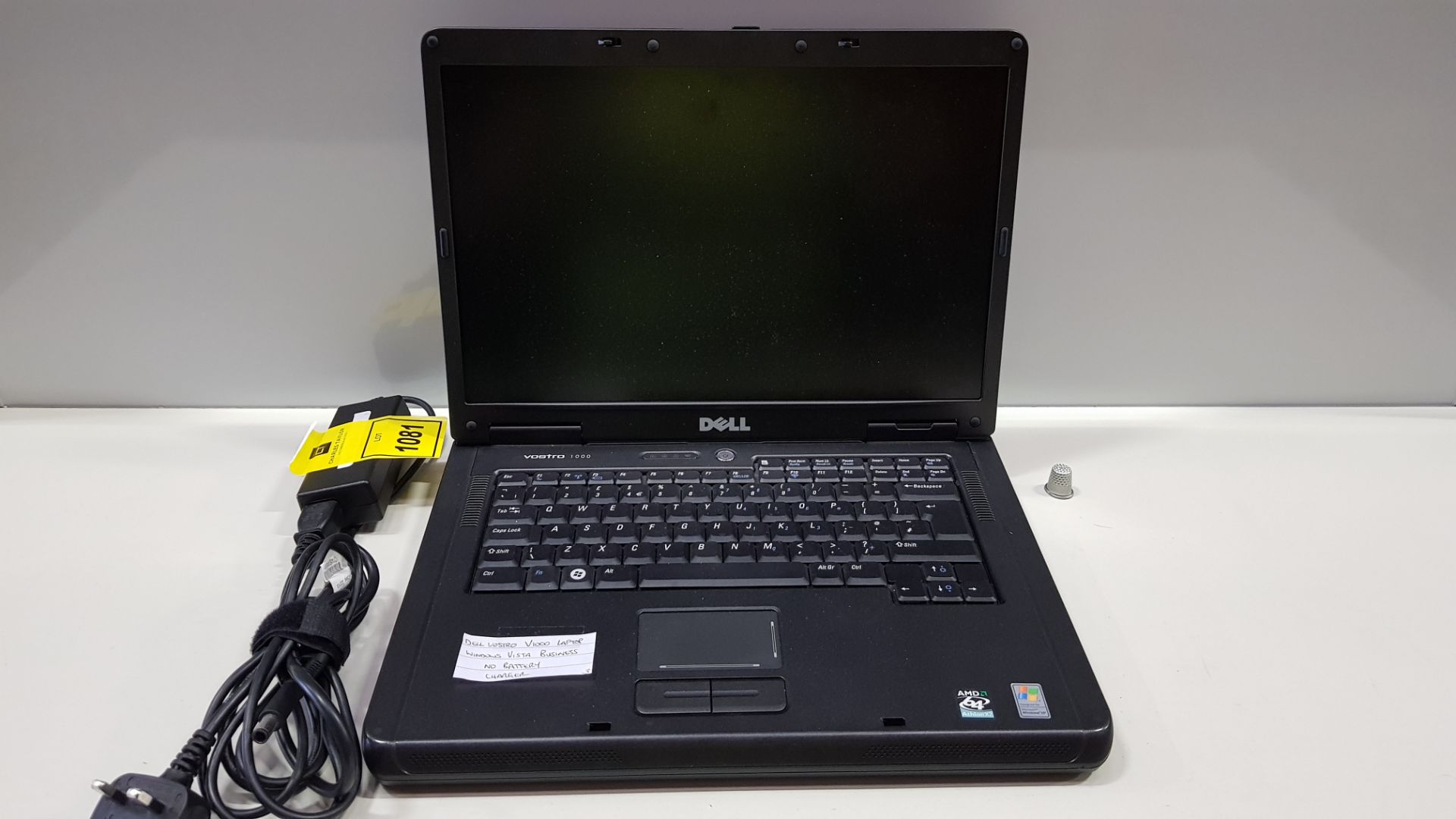 DELL VOSTRO V1000 LAPTOP WINDOWS VISTA BUSINESS NO BATTERY - WITH CHARGER
