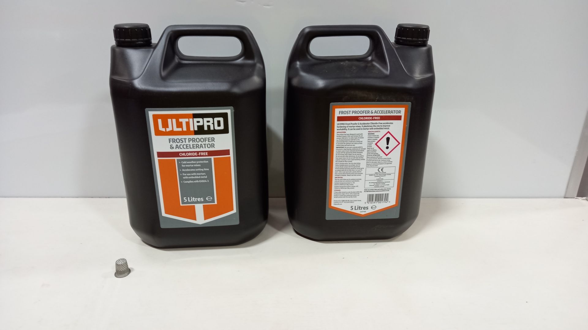 60 X BRAND NEW ULTIPRO FROST PROOFER & ACCELERATOR (5 LITRES) - IN 15 BOXES