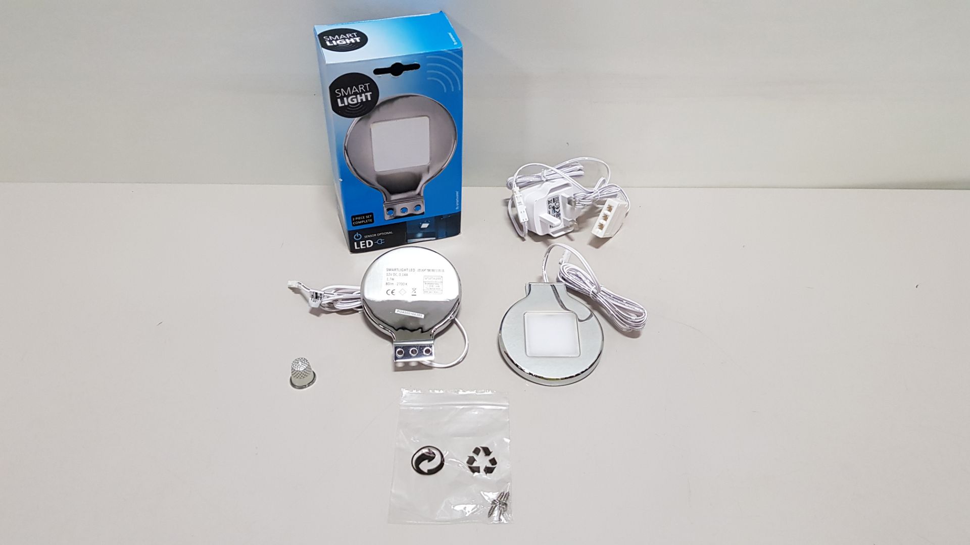 72 X BRAND NEW BOXED SMARTWARES SENSOR OPTIONAL LED OVER CABINET LIGHT - RANEX PROD CODE 10.900.