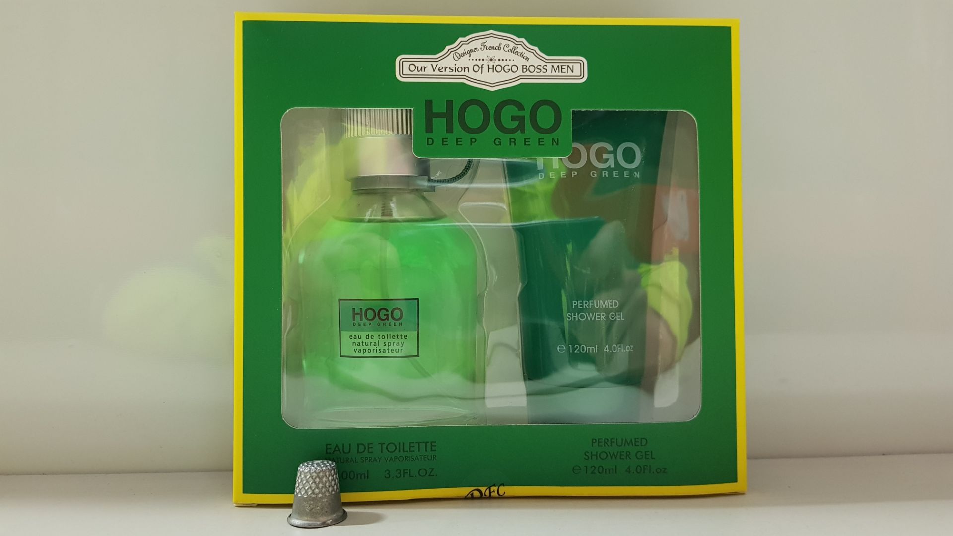 48 X BRAND NEW DESIGNER FRENCH COLLECTION HOGO DEEP GREEN GIFT SETS FOR MEN CONTAINING EAU DE