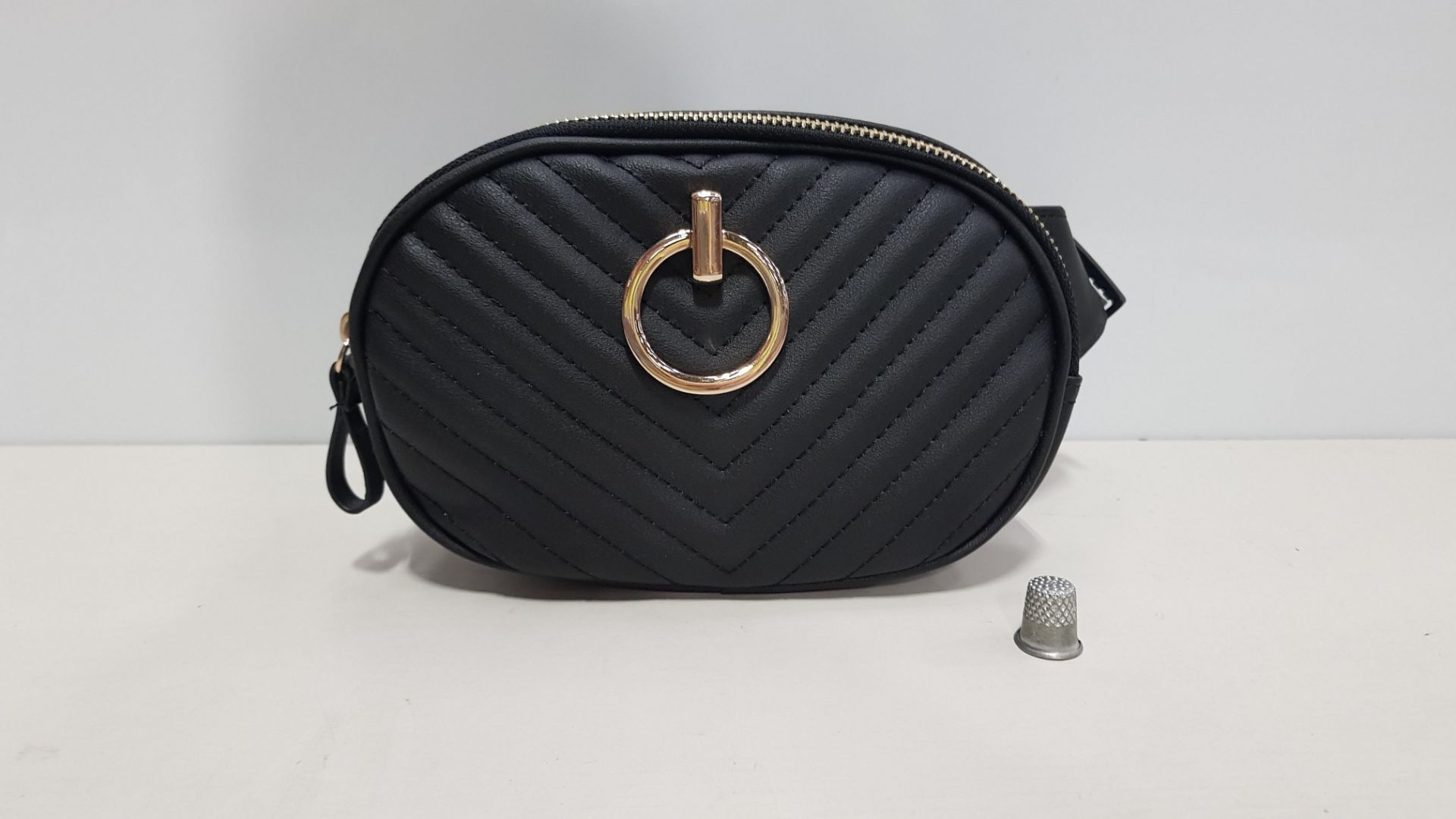 36 X BRAND NEW BLACK BUM BAGS