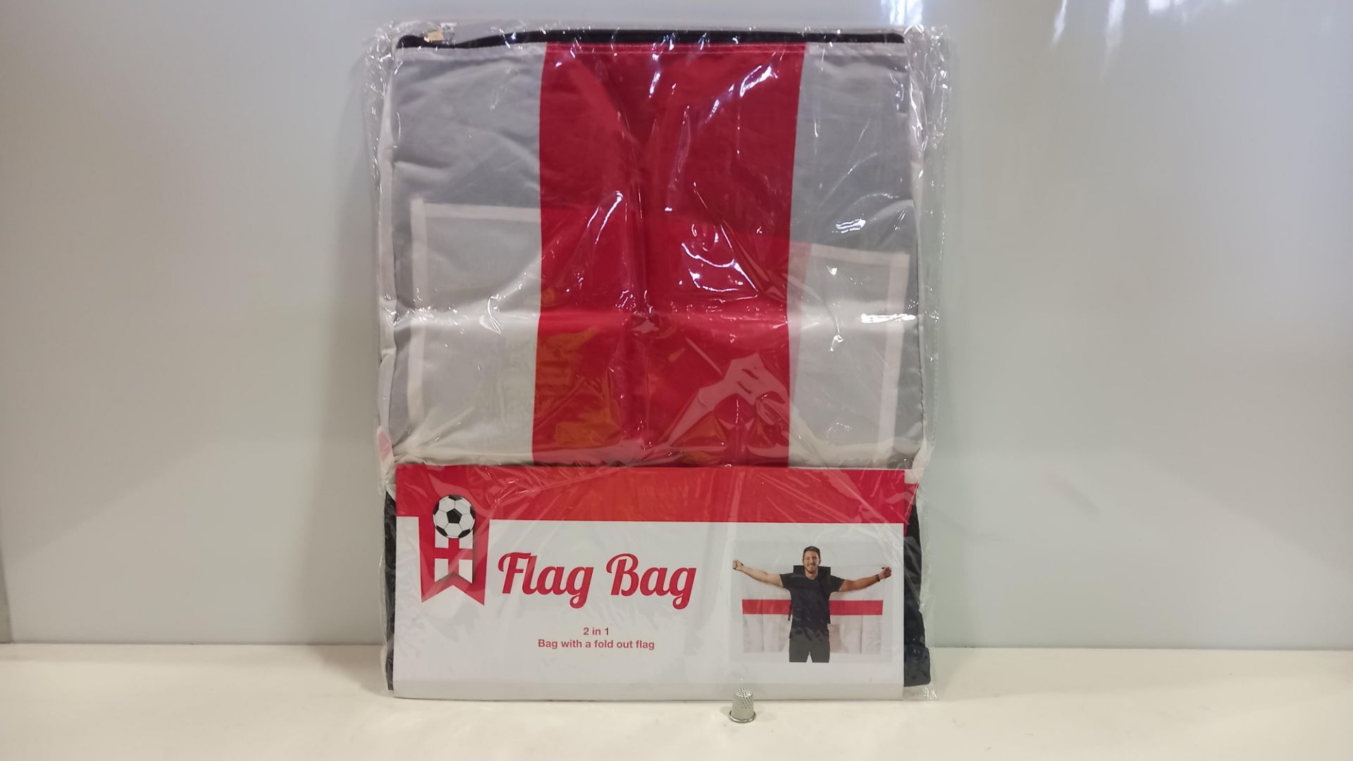 120 X BRAND NEW ENGLAND FLAG BAGS IN 5 BOXES