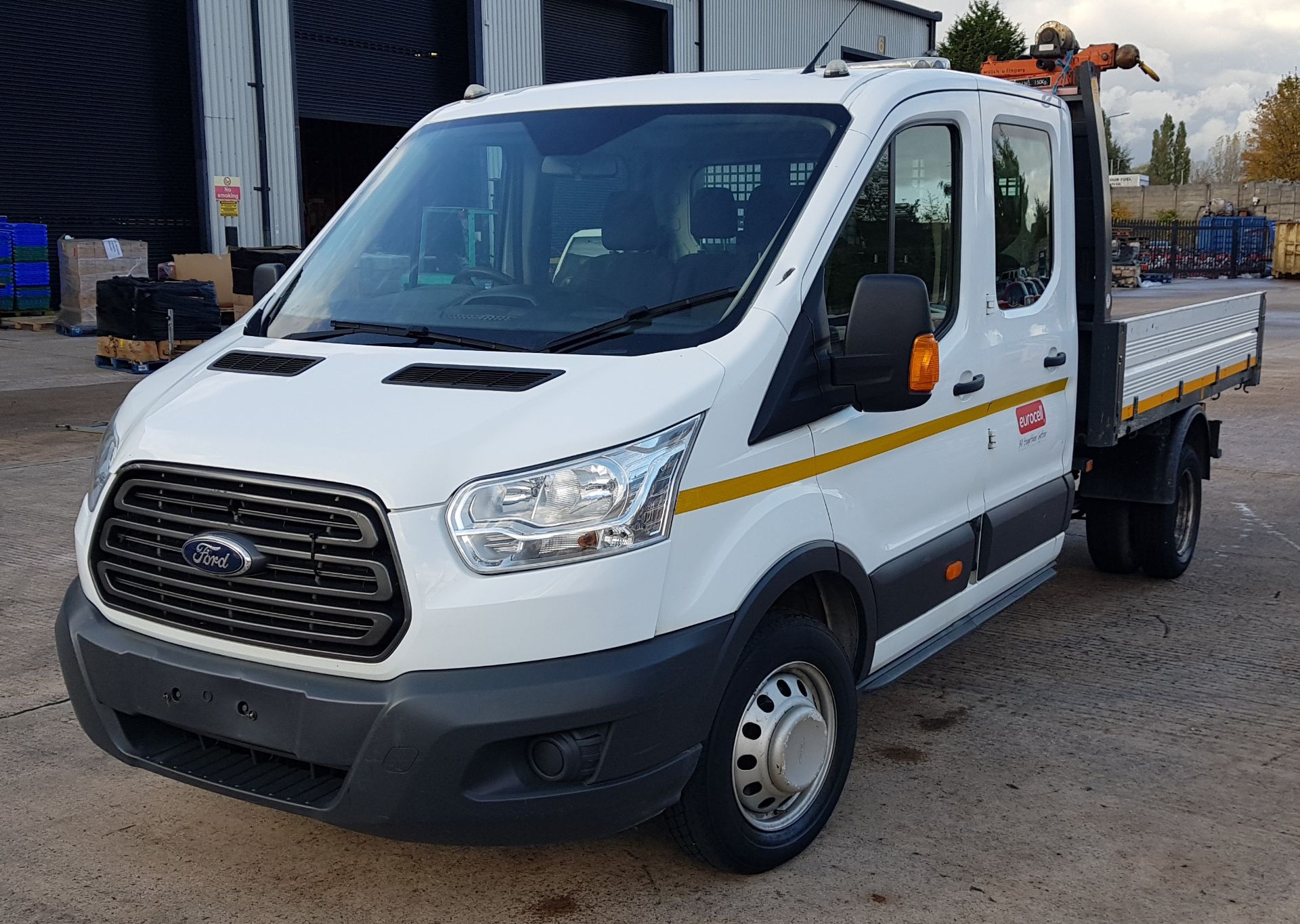 WHITE FORD TRANSIT TIPPER. ( DIESEL ) Reg : BC15 GYB, Mileage : 62412 Details: 1 X KEY LOG BOOK NO - Image 2 of 16