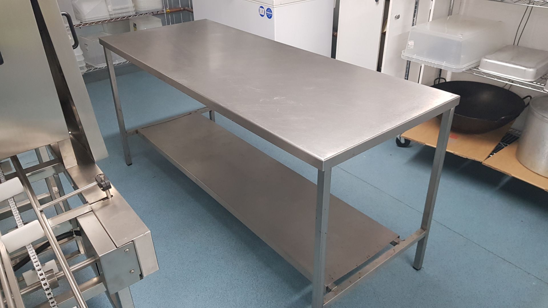 1 X STAINLESS STEEL PREP TABLE (70 X 180CM)