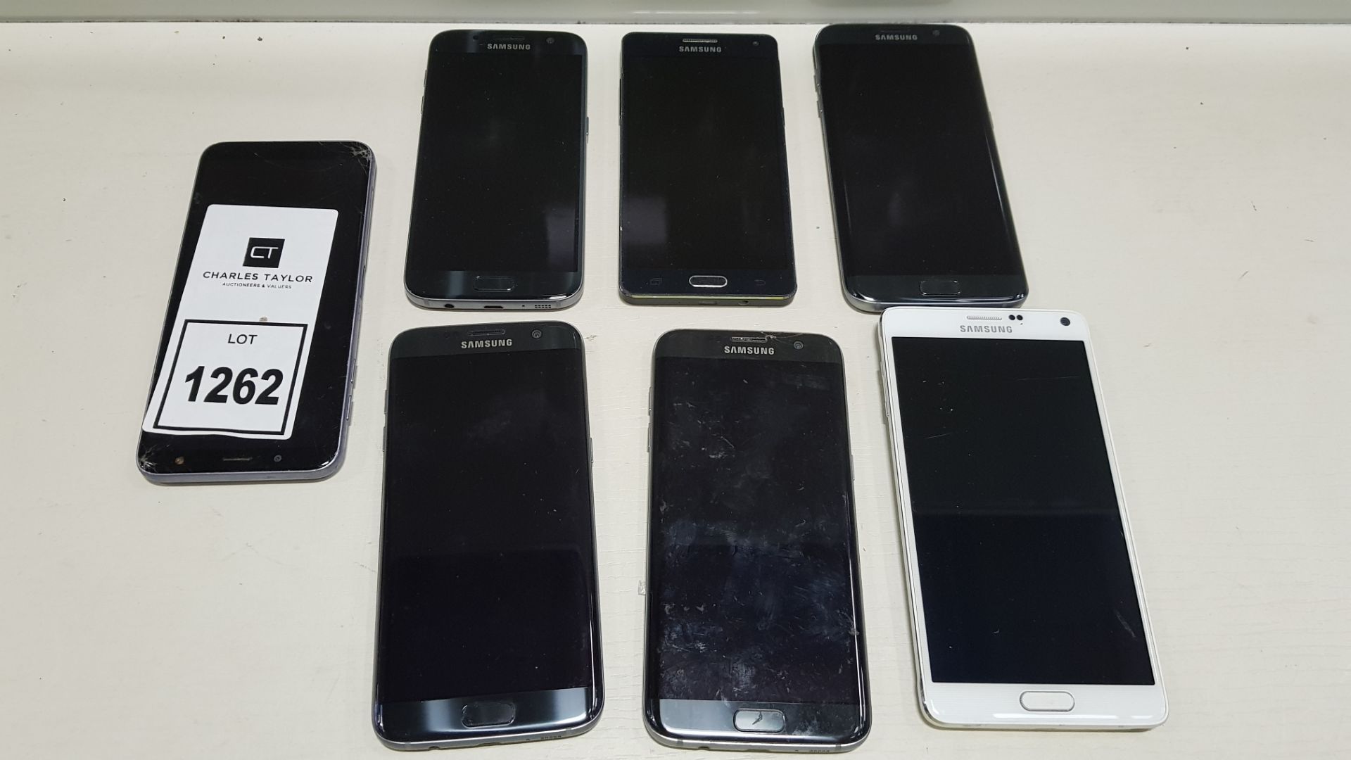 7 SAMSUNG PHONES ALL FOR SPARES