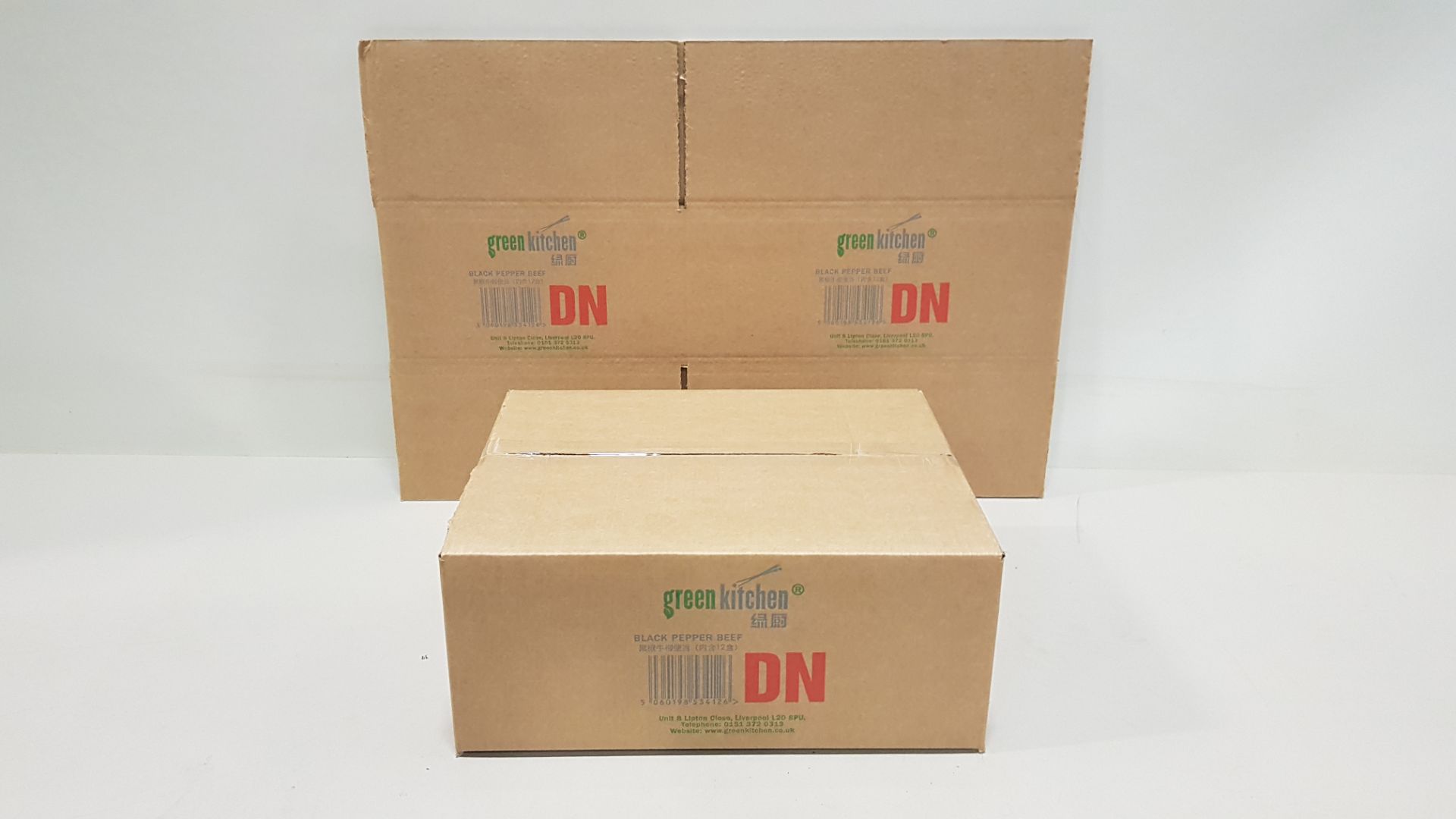 APPROX 480 X BRAND NEW CARDBOARD BOXES ON A FULL PALLET - ASSEMBLED SIZE PER BOX - 42 X 34 X 18 CM -