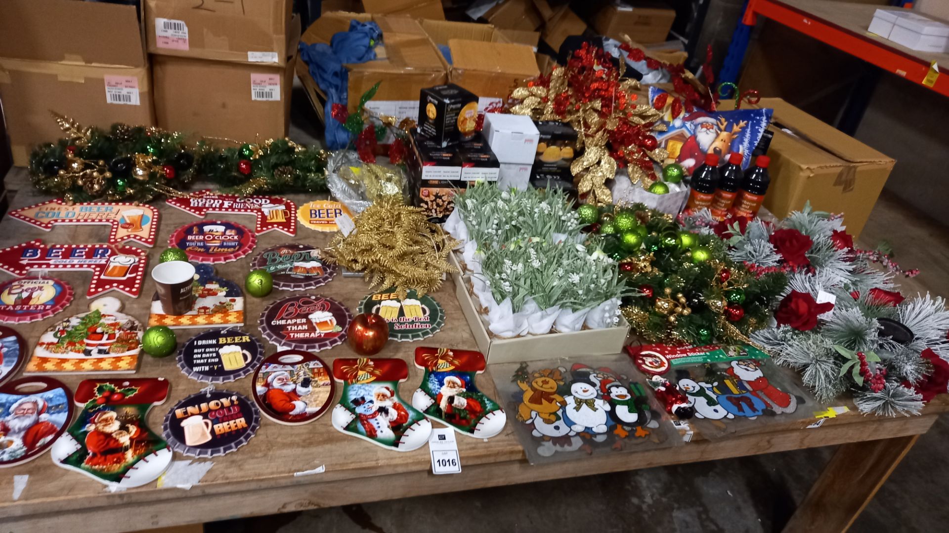 75 + PIECE MIXED PREMIER CHRISTMAS DECORATIONS LOT CONTAINING PAINTED GLASS OPEN BALL LIGHT,