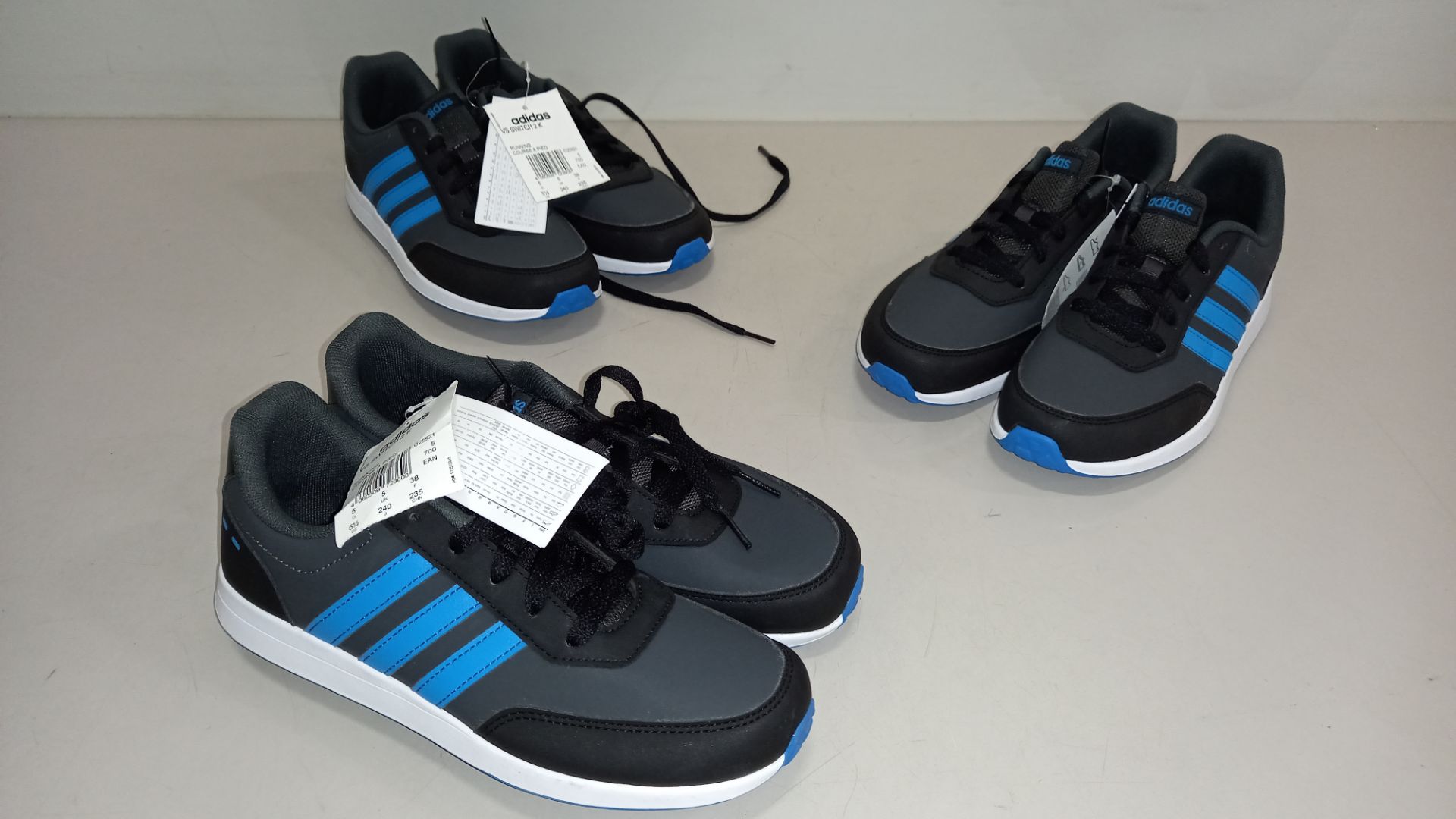 8 X BRAND NEW ADIDAS VS SWITCH 2 K RUNNING TRAINERS SIZE 5