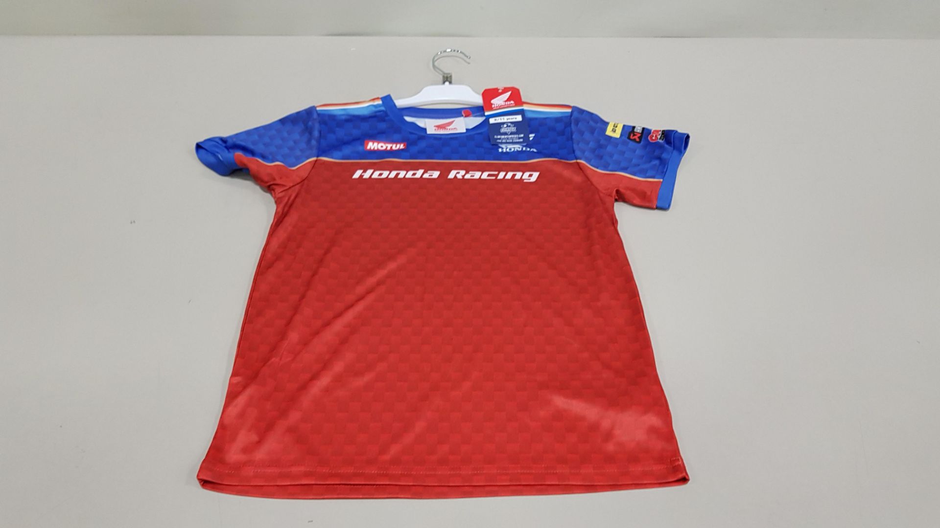 20 X BRAND NEW OFFICIAL LICENSE HONDA PRODUCT TEAM HONDA SPONSORED T SHIRTS AGE 3-4 YEARS, 7-8 YEARS