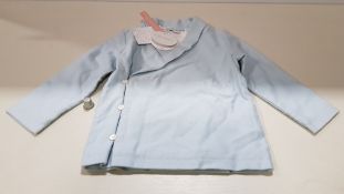 15 X BRAND NEW HAPPYOLOGY KIDS BABY WRAP JACKETS IE AGE 12-18 MONTHS, 18-24 MONTHS AND 6-9 MONTHS
