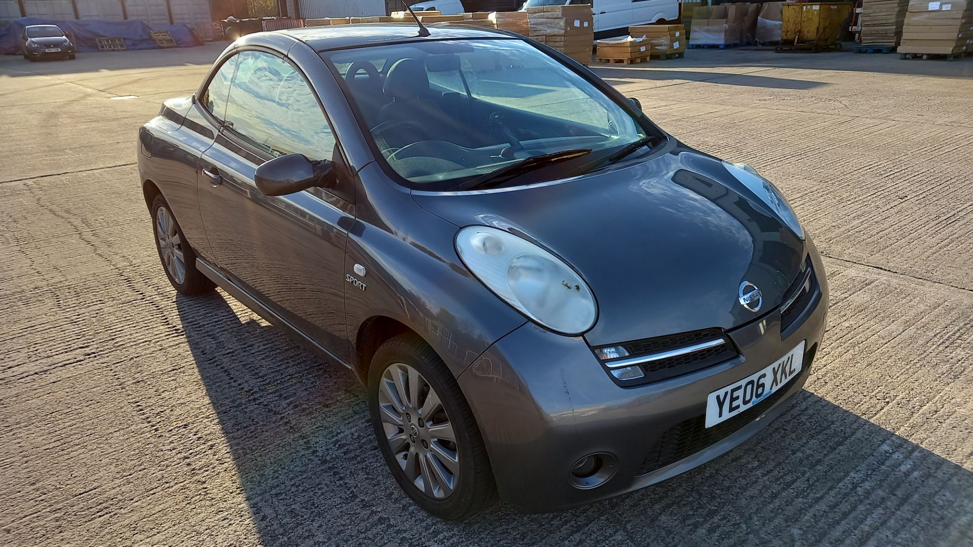 GREY NISSAN MICRA SPORT C+C. Reg : YE06XKL Mileage : 92,147 Details: FIRST REGISTERED 25/5/2006